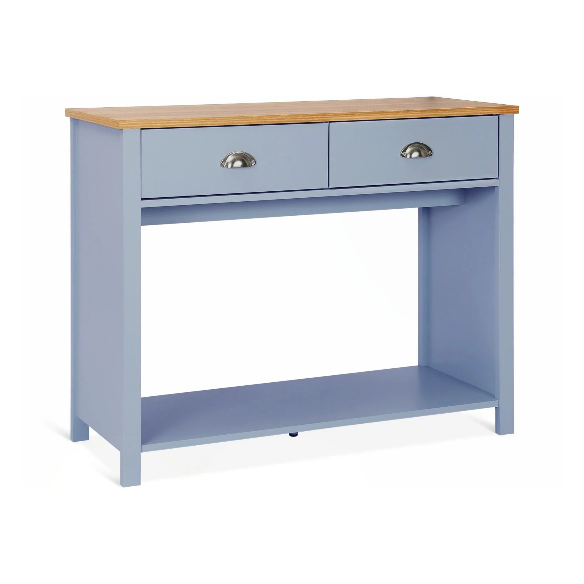 Atlas Wooden Console Table - Blue Grey - Image 2