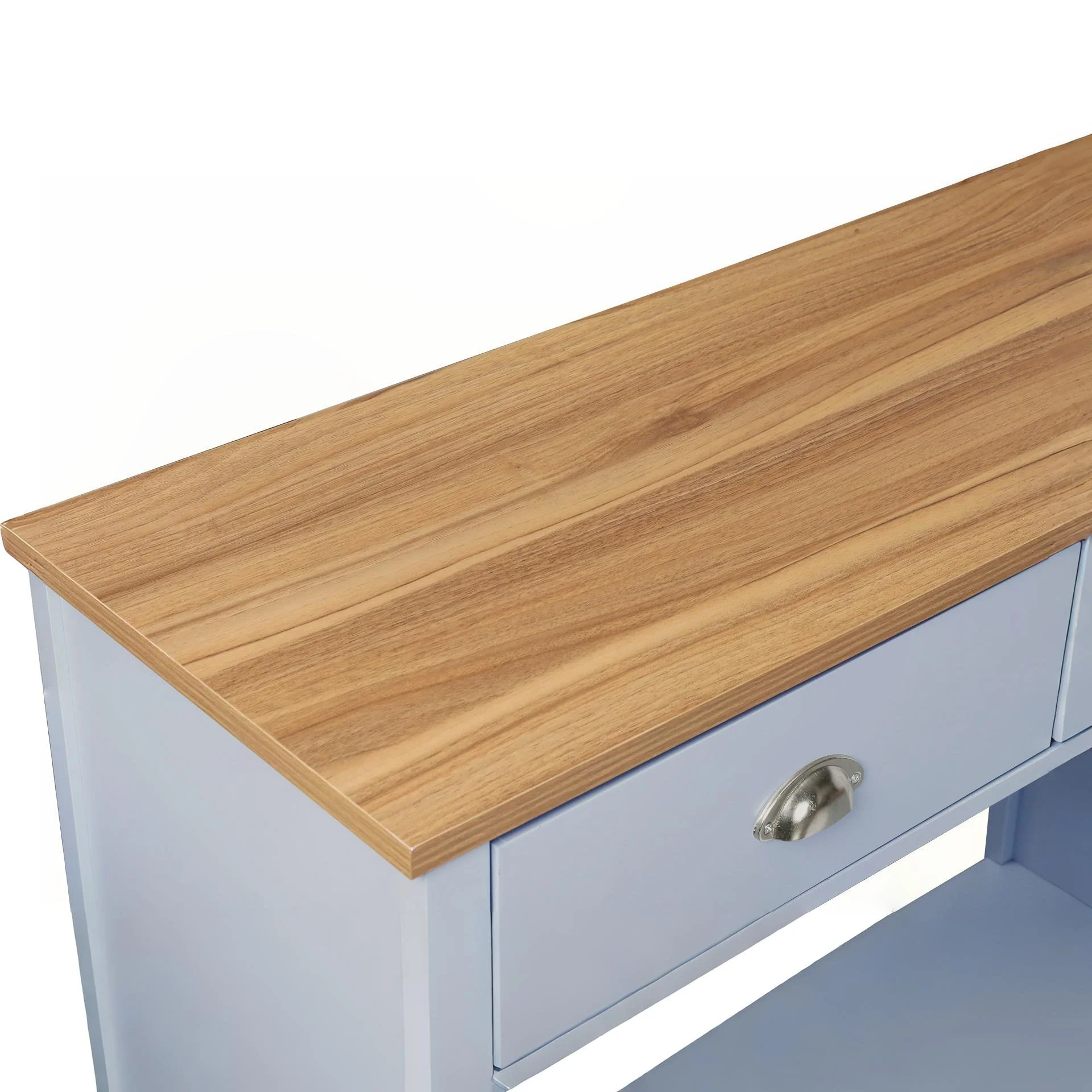 Atlas Wooden Console Table - Blue Grey - Image 5