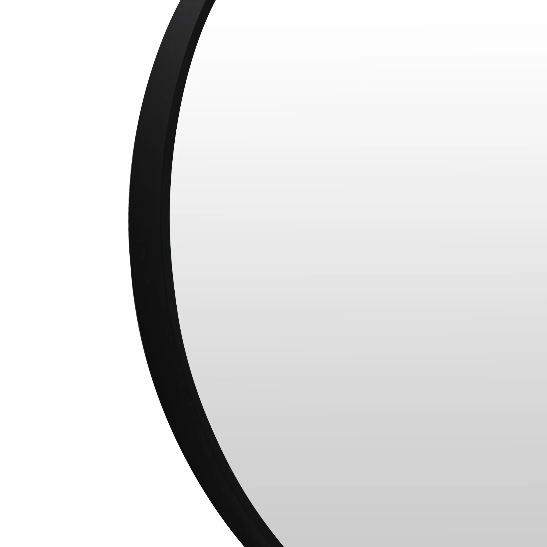 Aura Round Metal Framed Wall Mirror 80cm - Black - Image 11