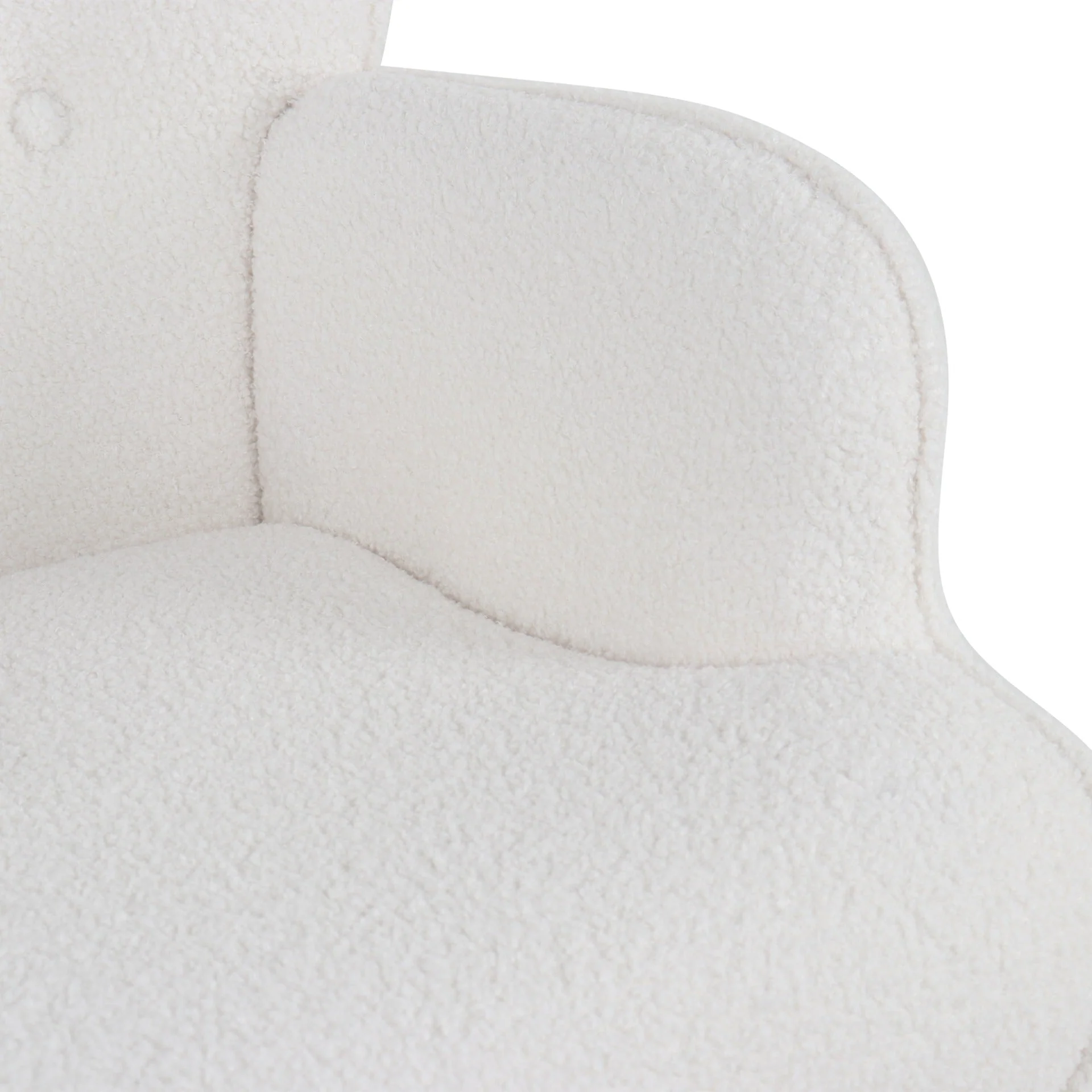 Ava Boucle Rocking Armchair - White - Image 12