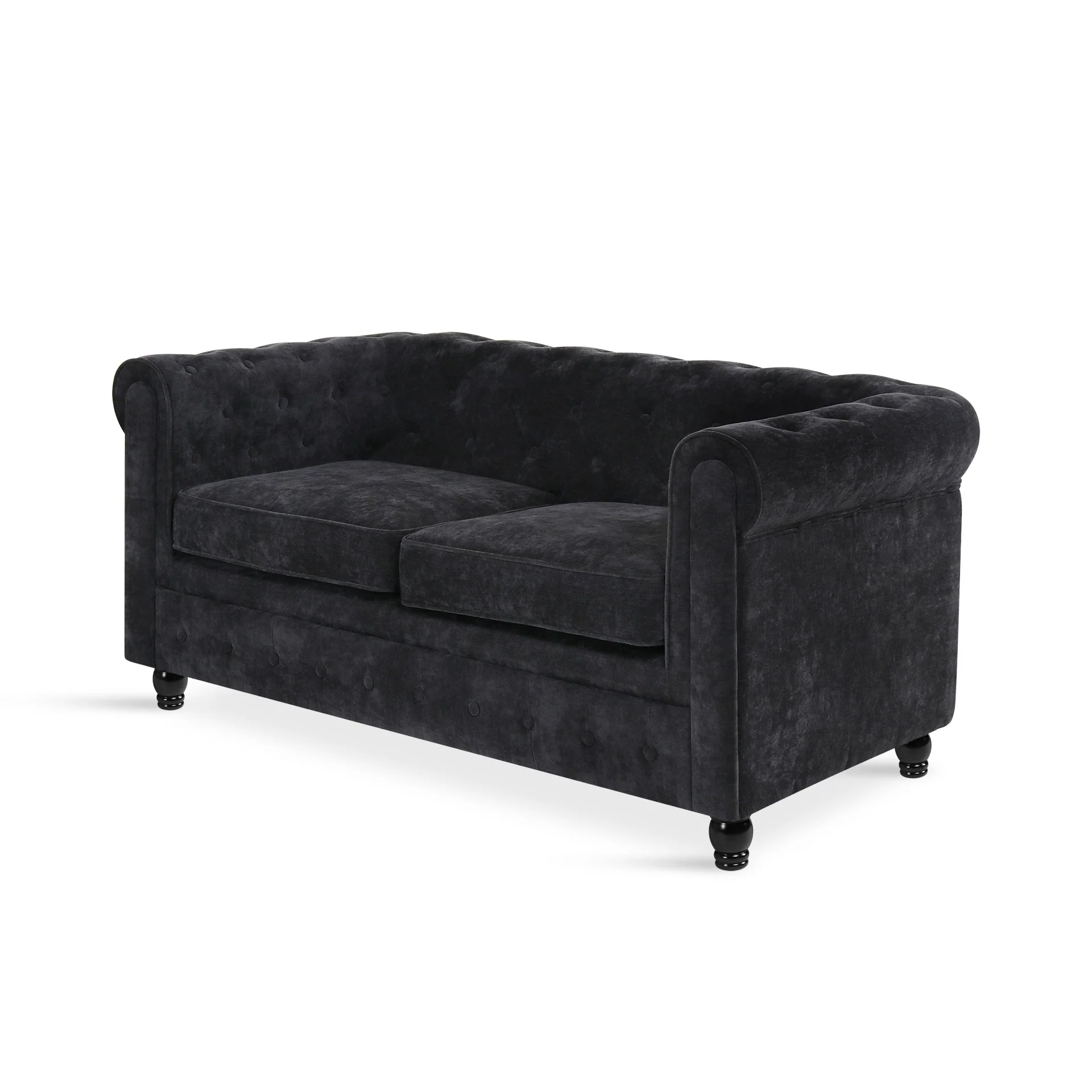 Aviana 2 Seater Sofa - Black - Image 9