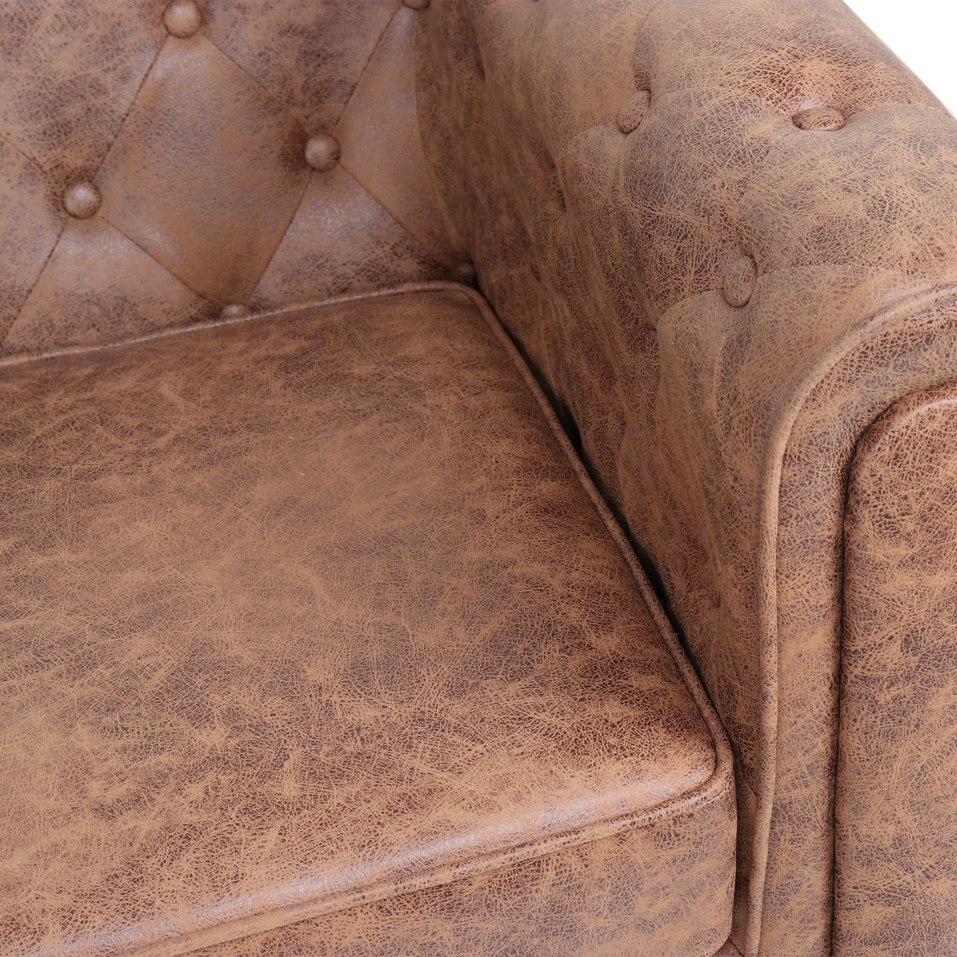 Aviana 2 Seater Sofa - Brown - Image 10