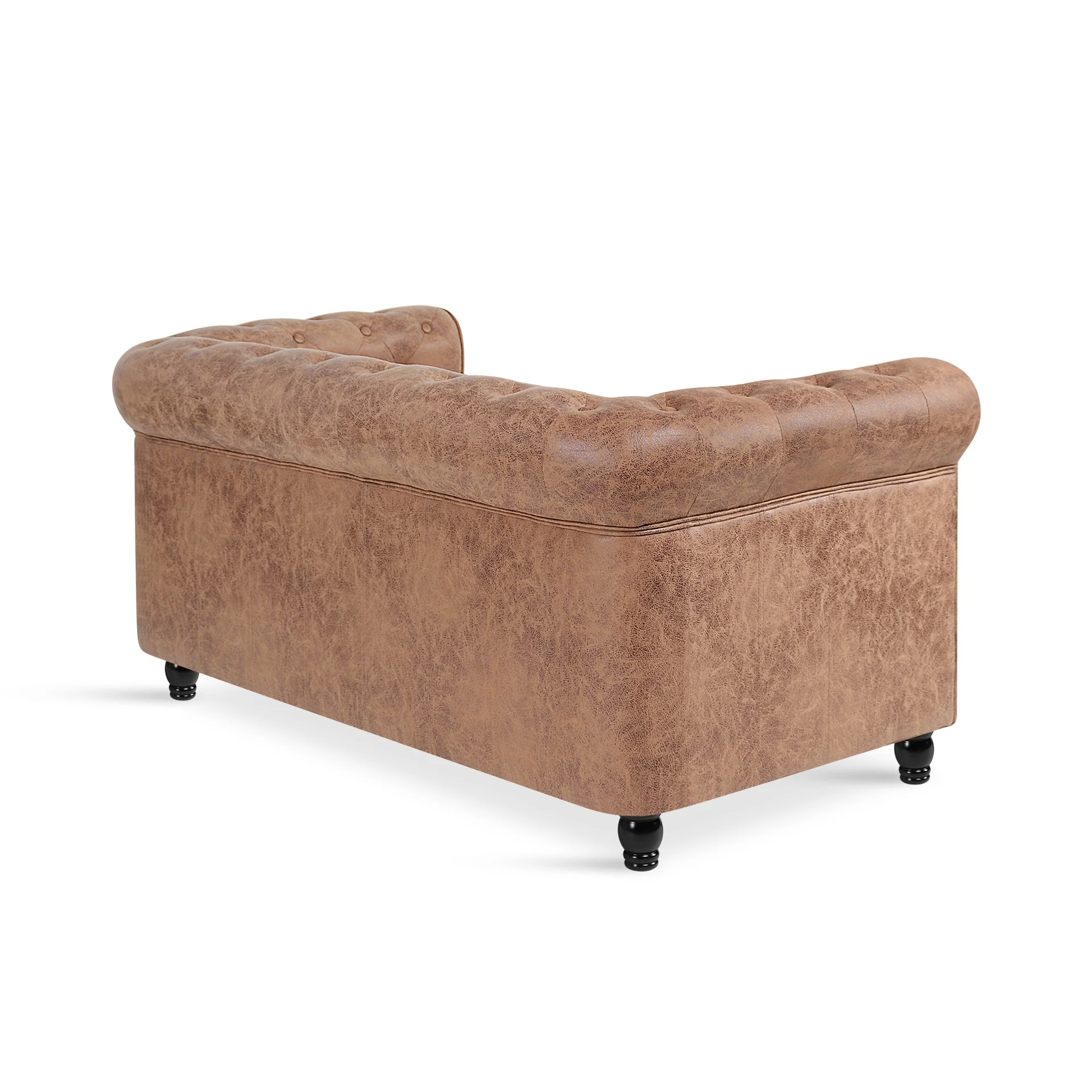 Aviana 2 Seater Sofa - Brown - Image 8