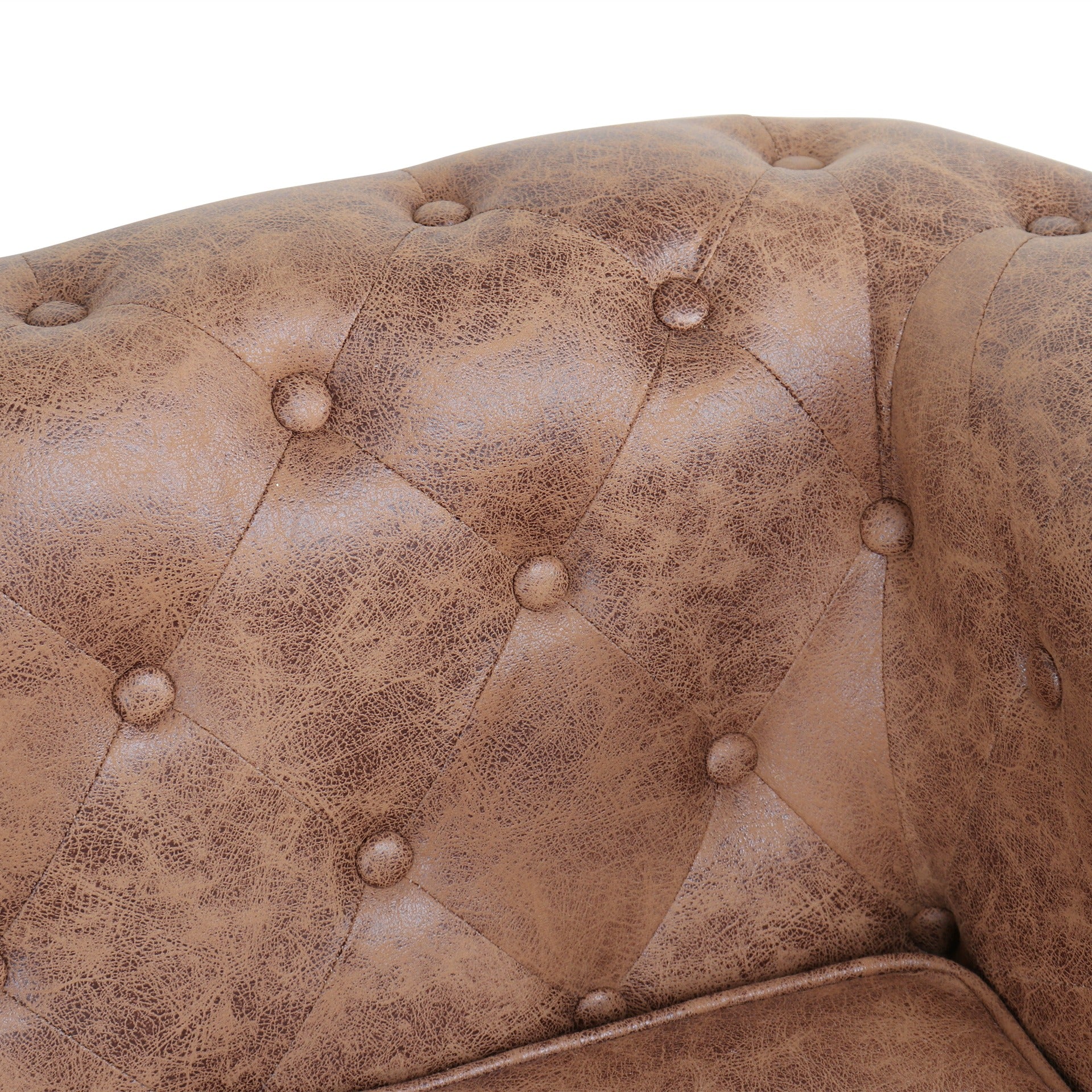 Aviana 2 Seater Sofa - Brown - Image 9