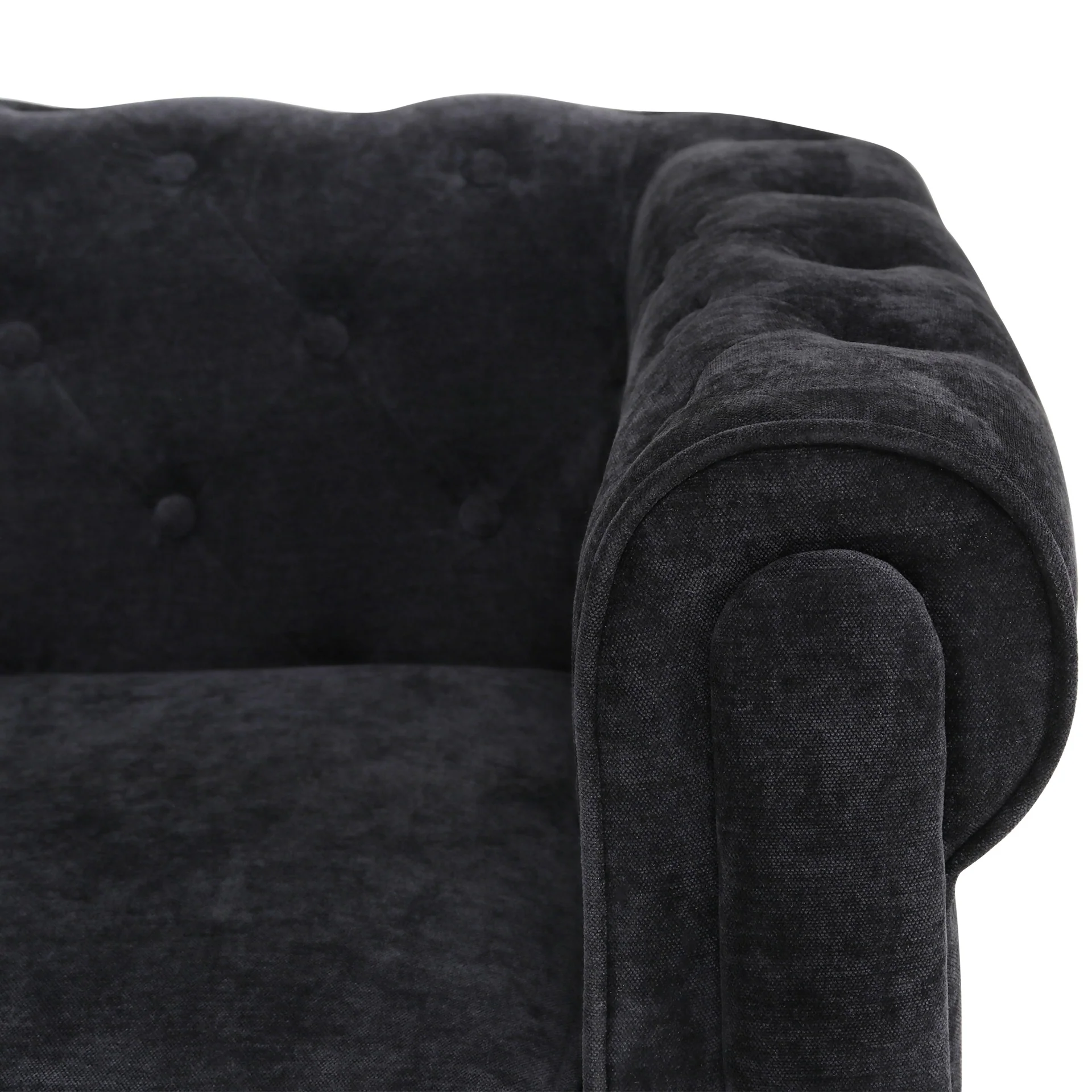 Aviana 3 Seater Sofa - Black - Image 11