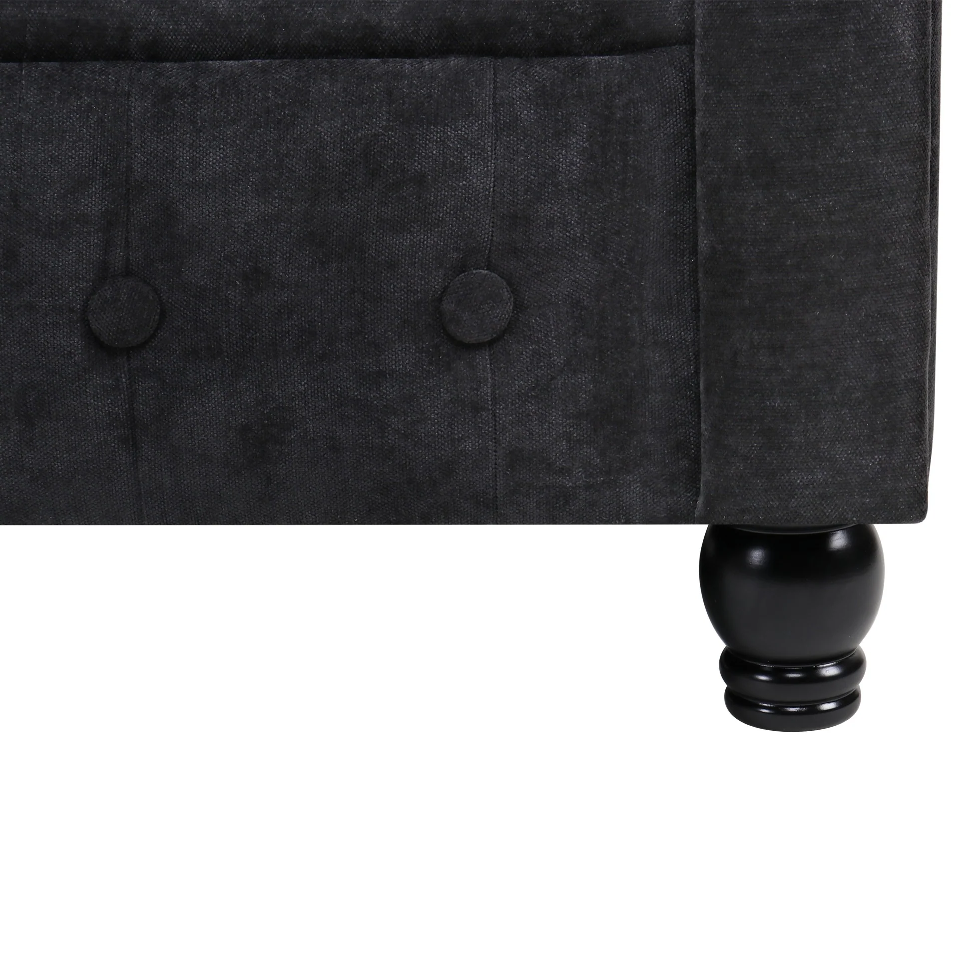 Aviana 3 Seater Sofa - Black - Image 13
