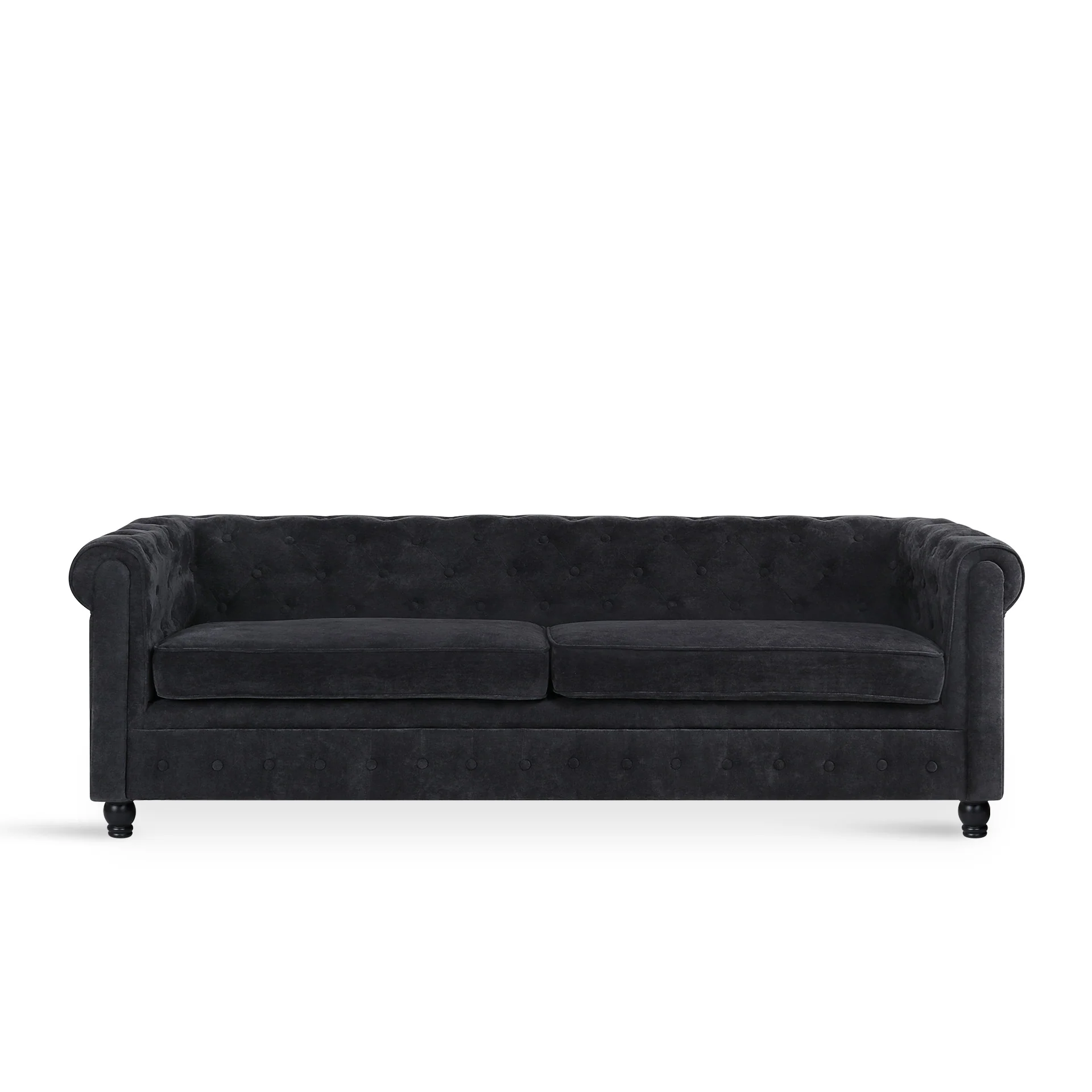Aviana 3 Seater Sofa - Black - Image 8