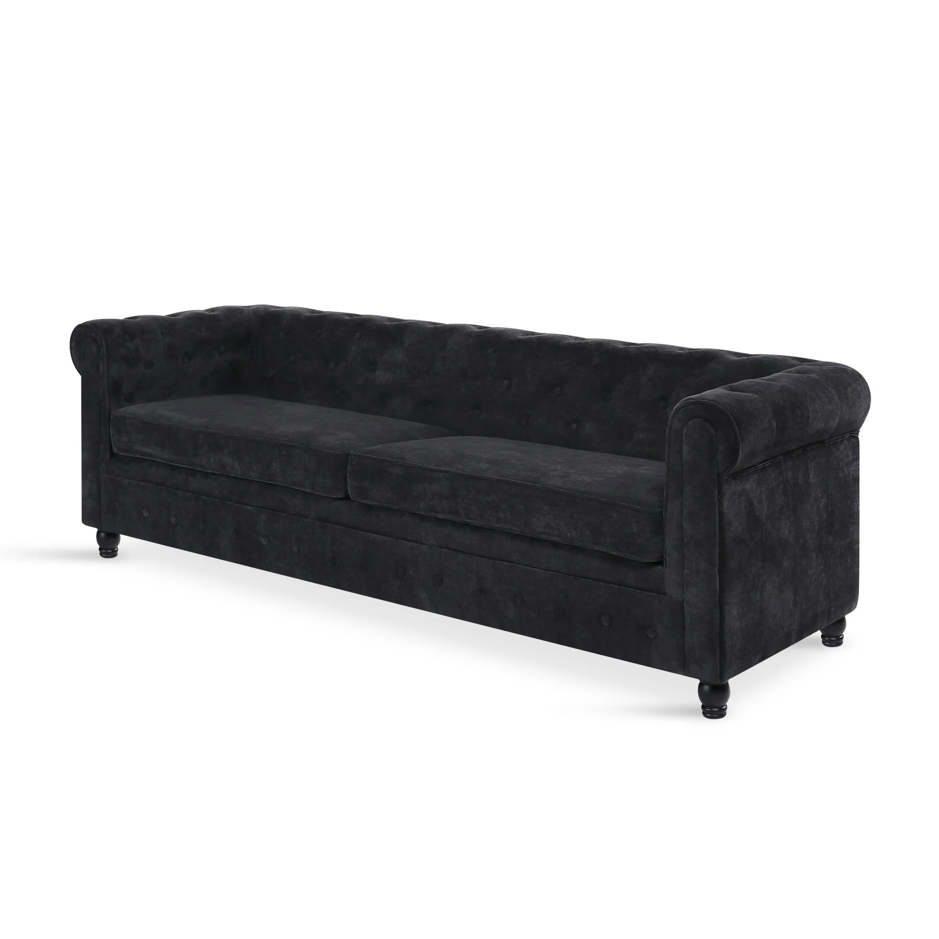Aviana 3 Seater Sofa - Black - Image 9