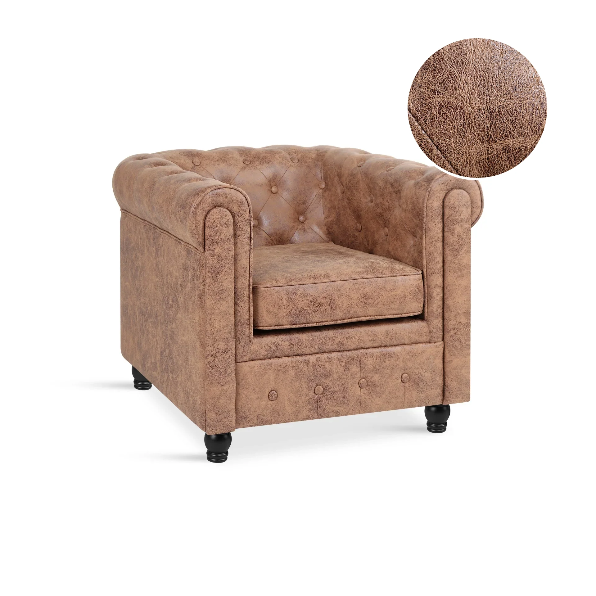 Aviana Occasional Chair - Brown - Image 6