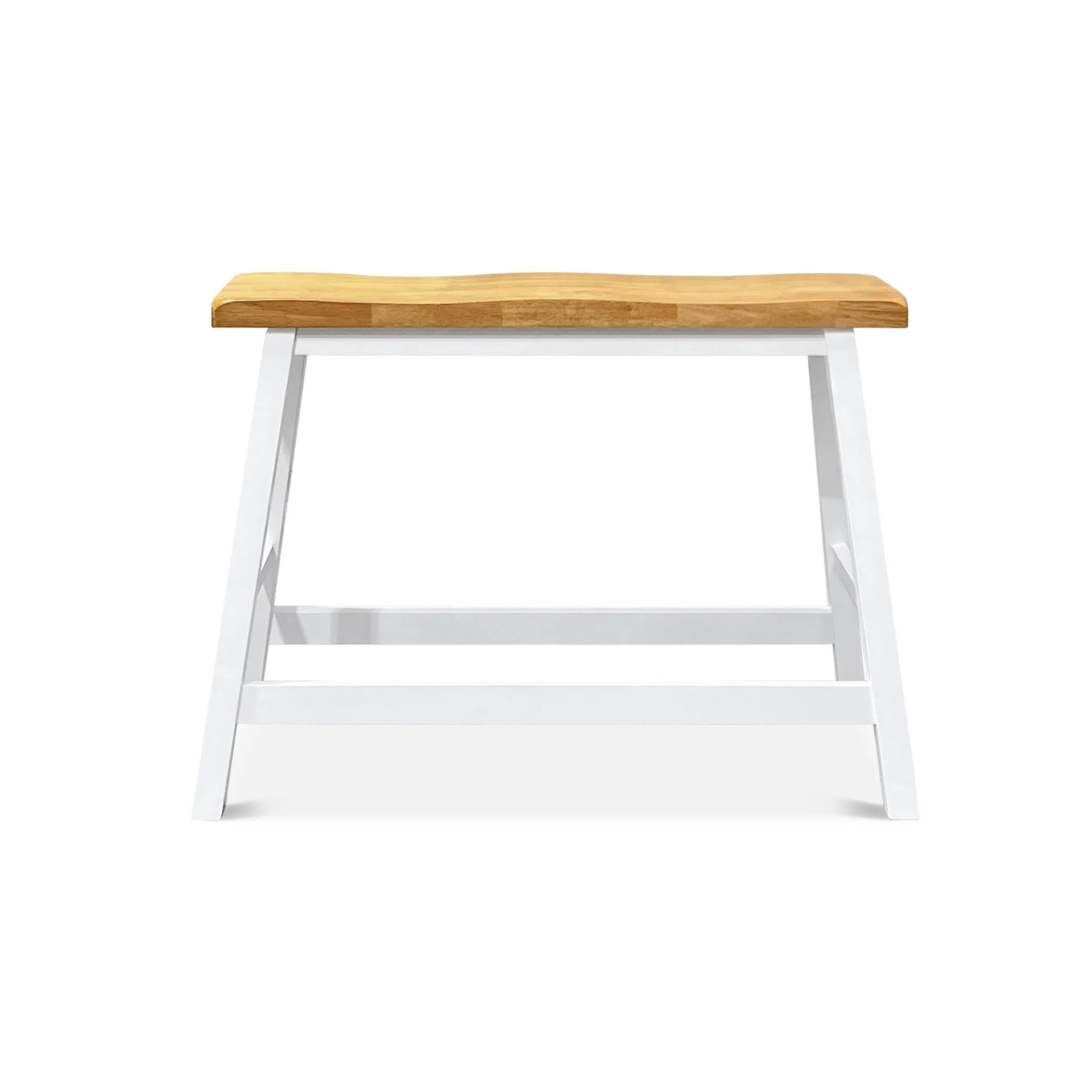 Avon Bar Bench Seat - Oak + White - Image 5
