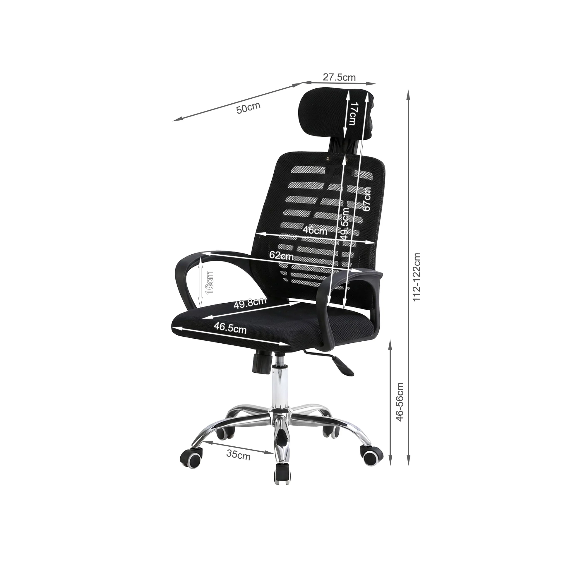 Axis Office Chair - Black - Image 13