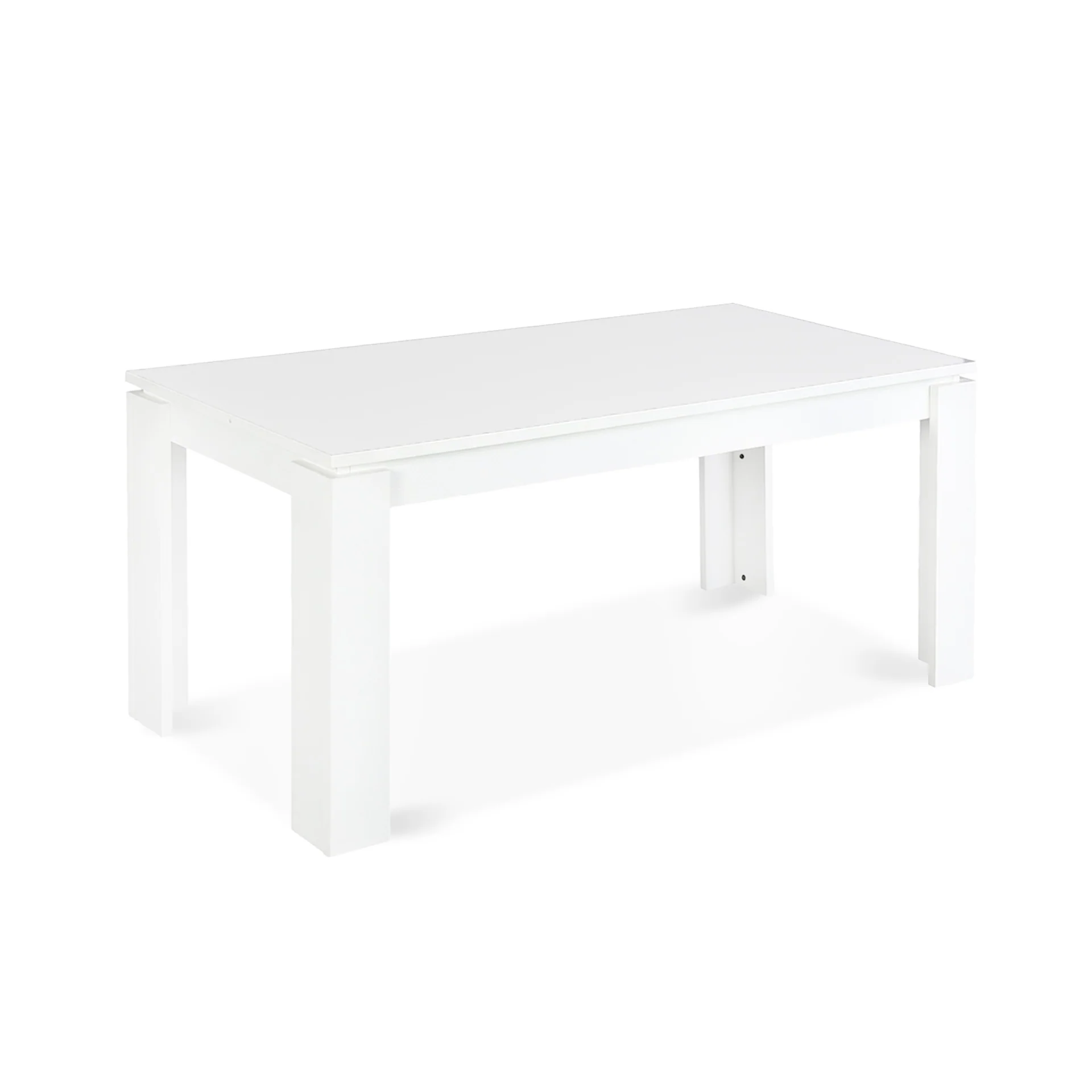 Azar Dining Table Rectangle 160 x 80cm - White - Image 7