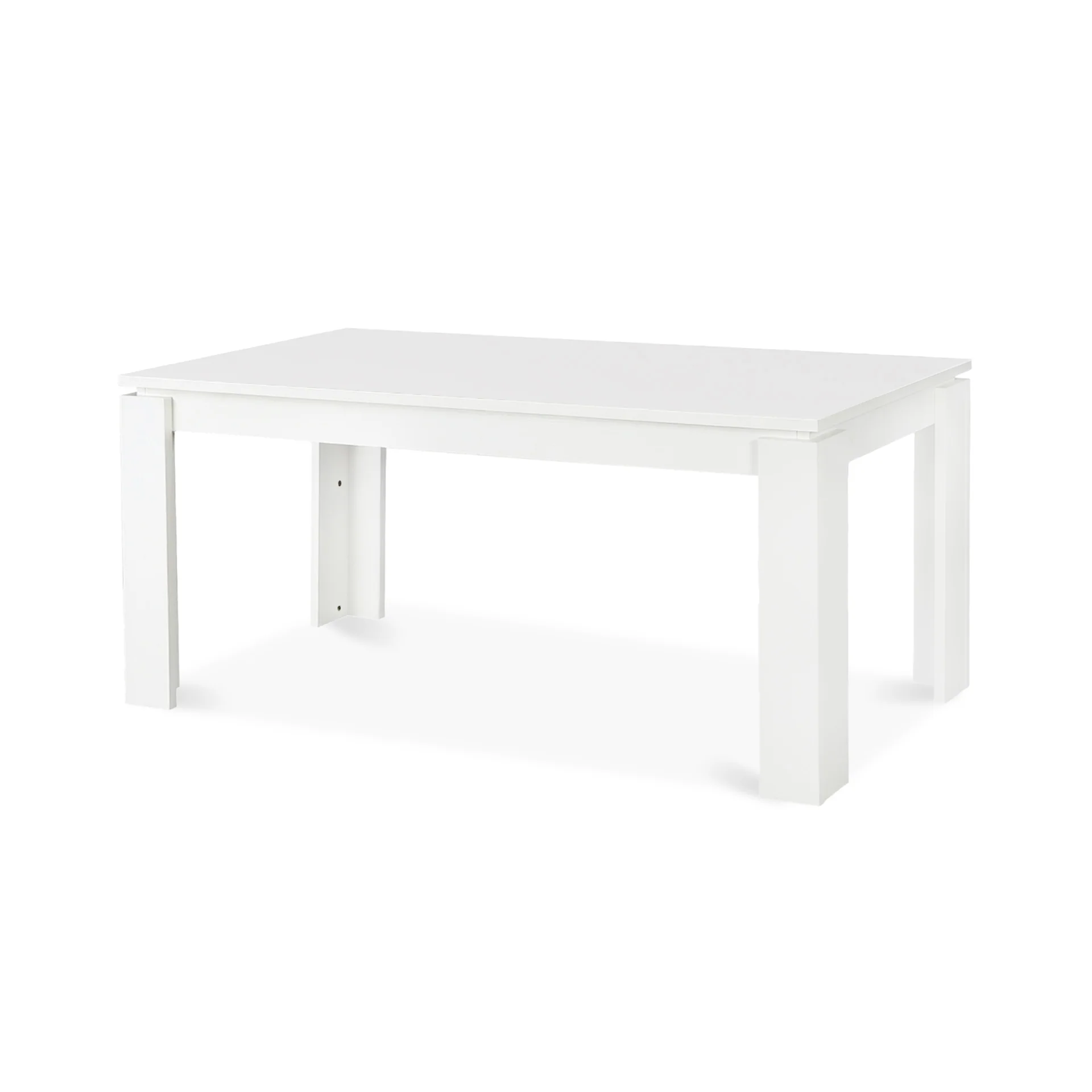 Azar Dining Table Rectangle 160 x 80cm - White - Image 9