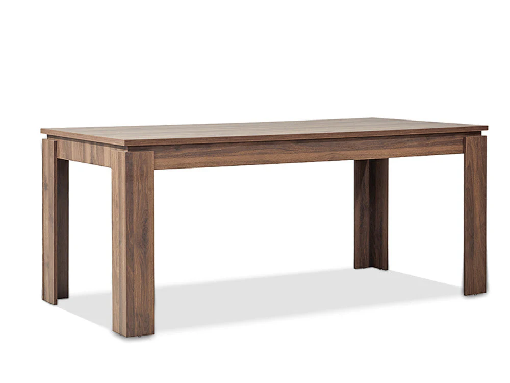 AZAR Dining Table Rectangle 180 x 90cm - WALNUT - Image 3