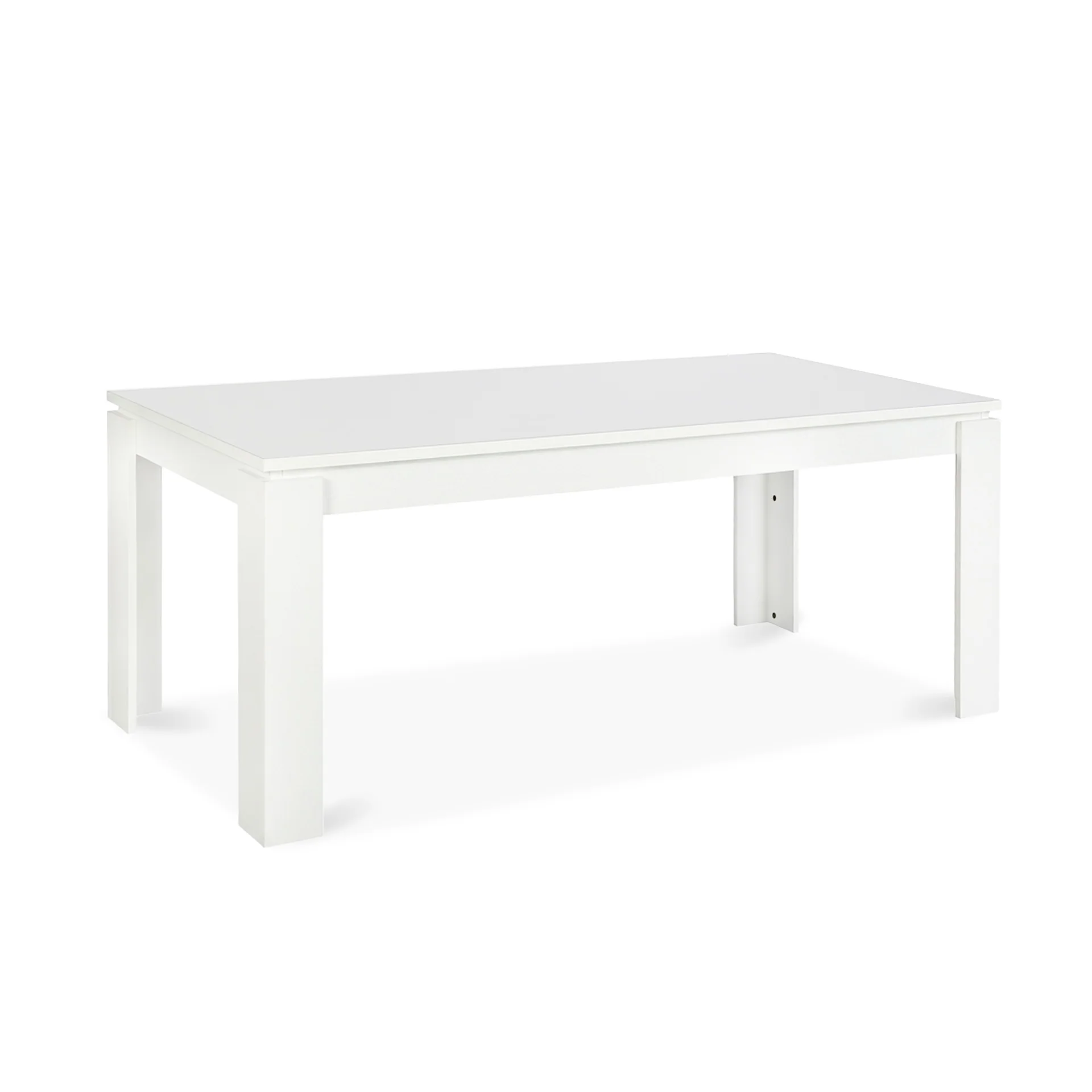 Azar Dining Table Rectangle 180 x 90cm - White - Image 9
