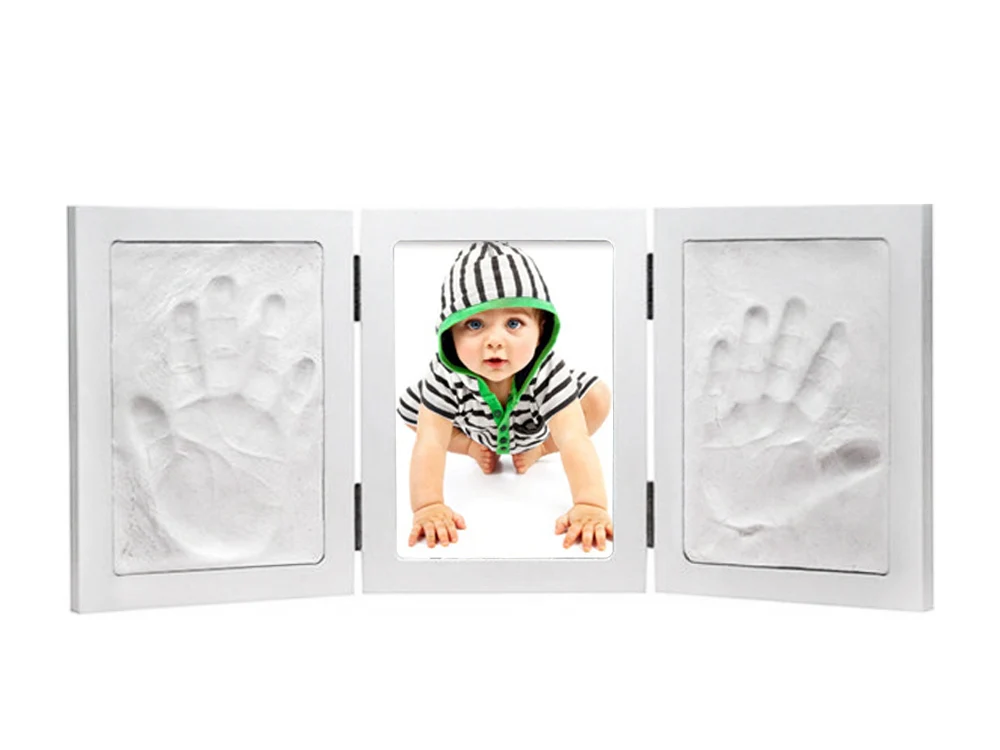 Baby Handprint Footprint Clay Photo Frame Kit - Image 2