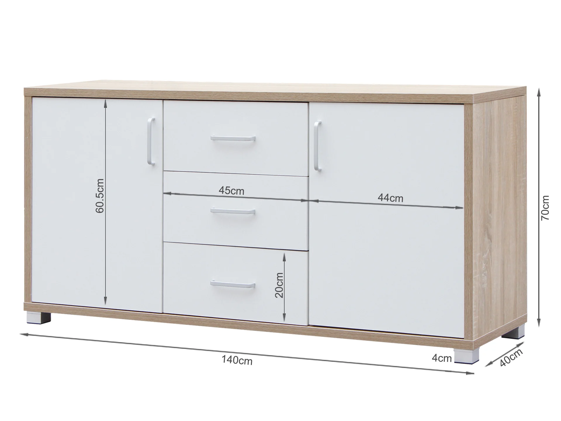 BAIKAL Sideboard Buffet Table - Oak - Image 10