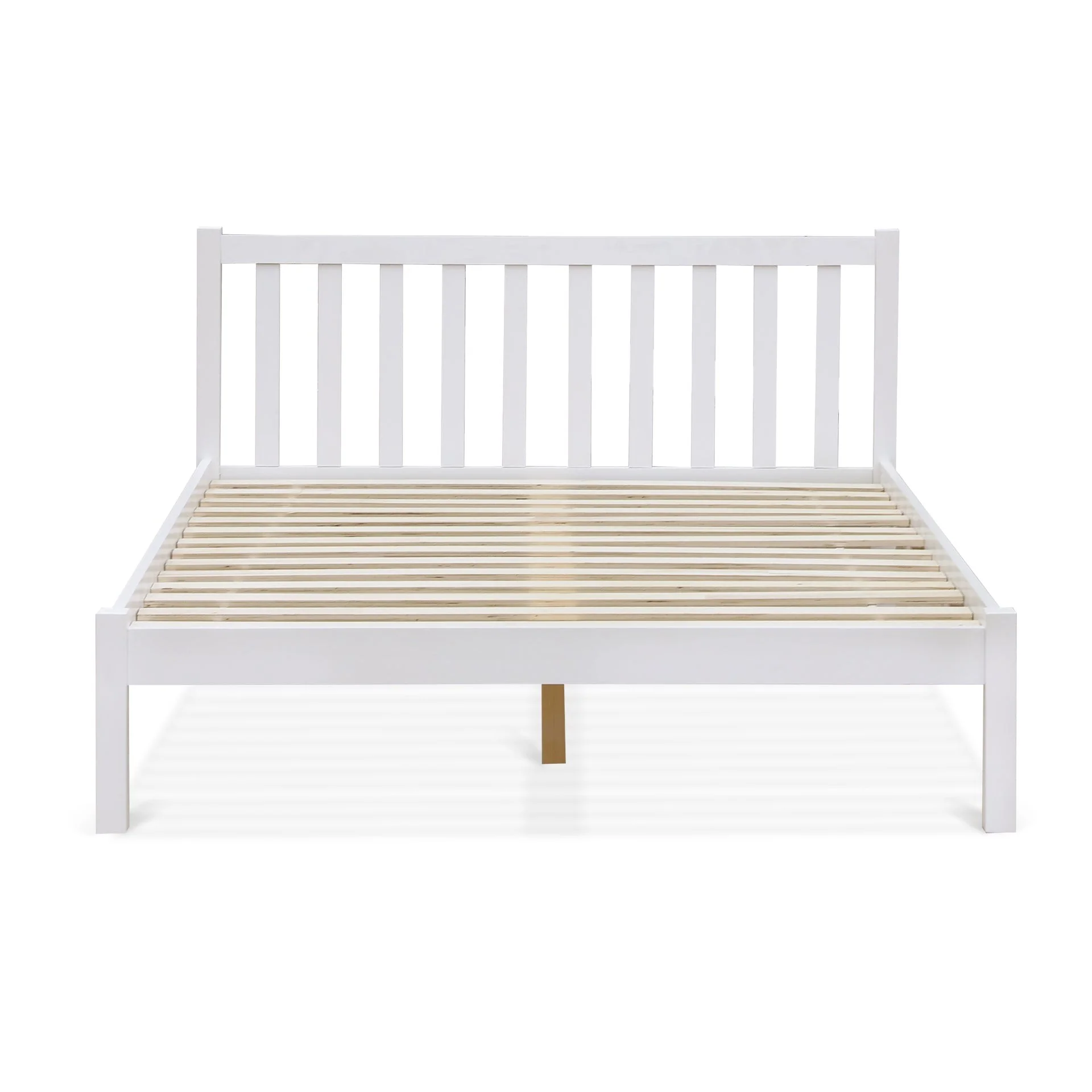 Baker Double Wooden Bed Frame - White - Image 5