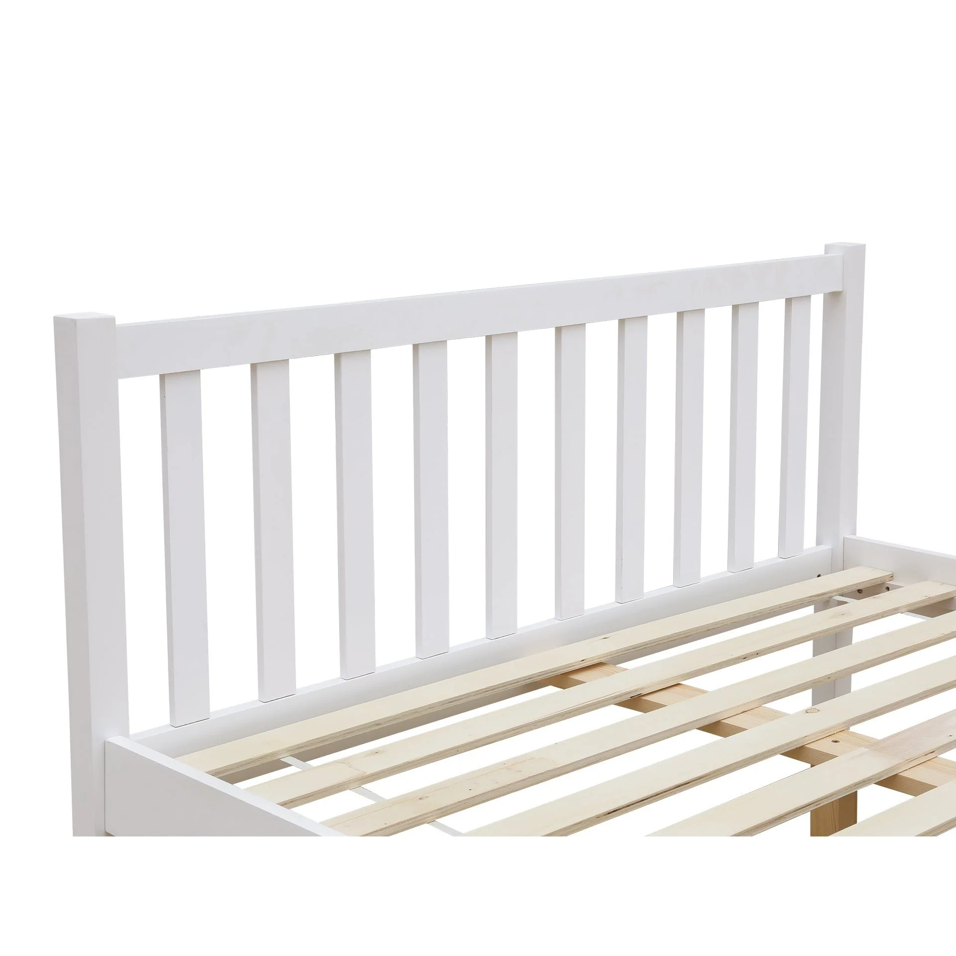 Baker Double Wooden Bed Frame - White - Image 6