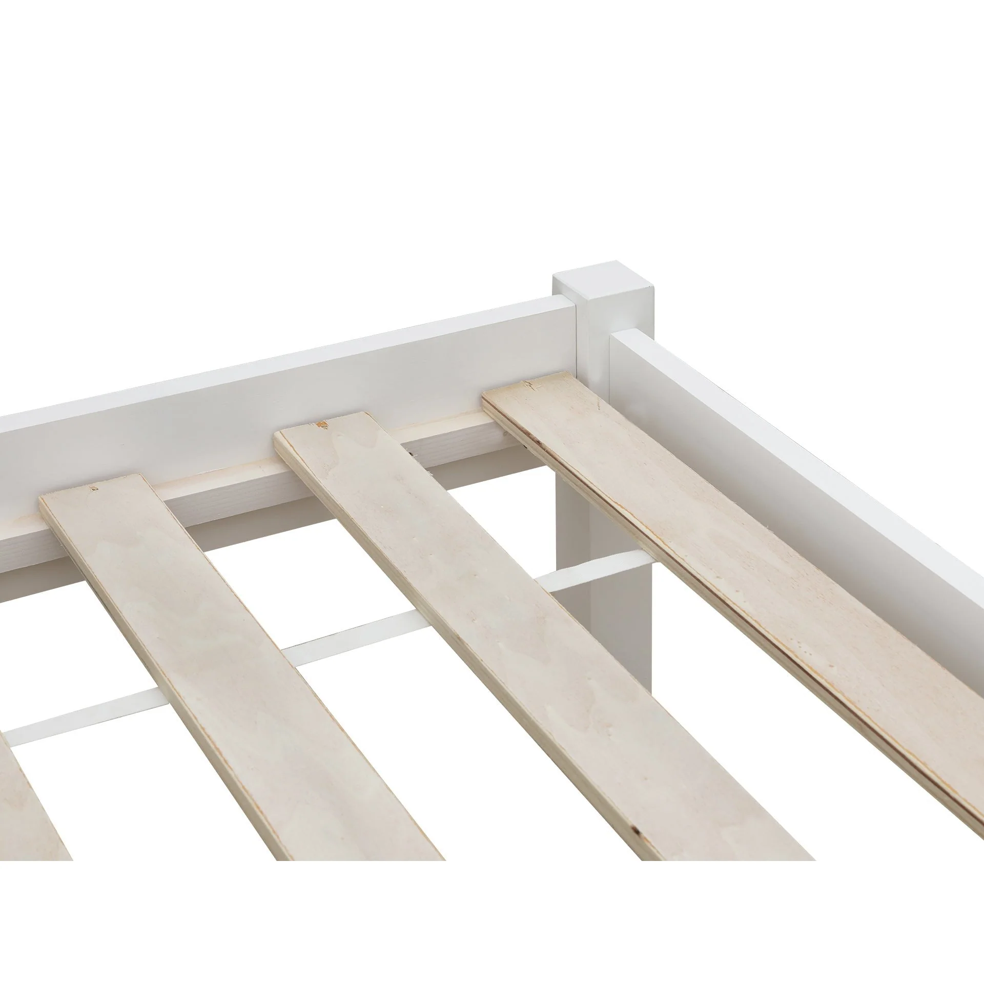 Baker Queen Wooden Bed Frame - White - Image 9