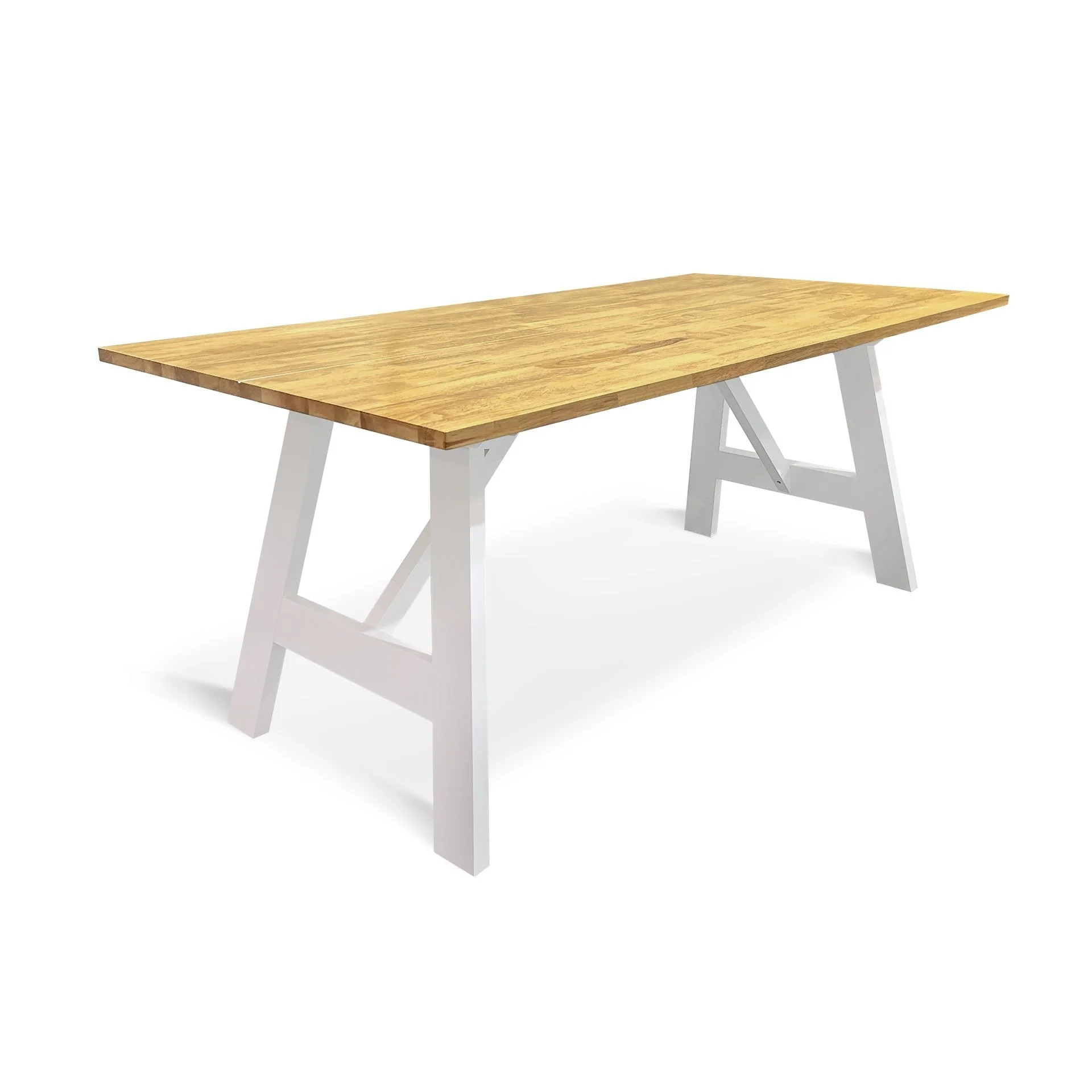 Bali 6 Seater Dining Table - Oak - Image 6