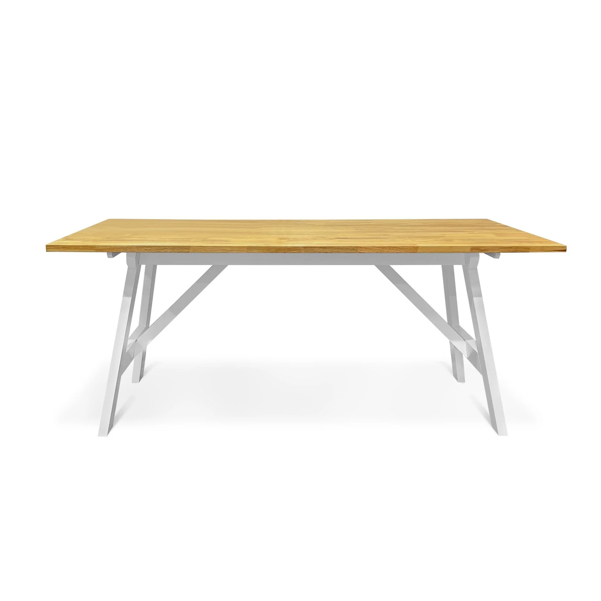Bali 6 Seater Dining Table - Oak - Image 7