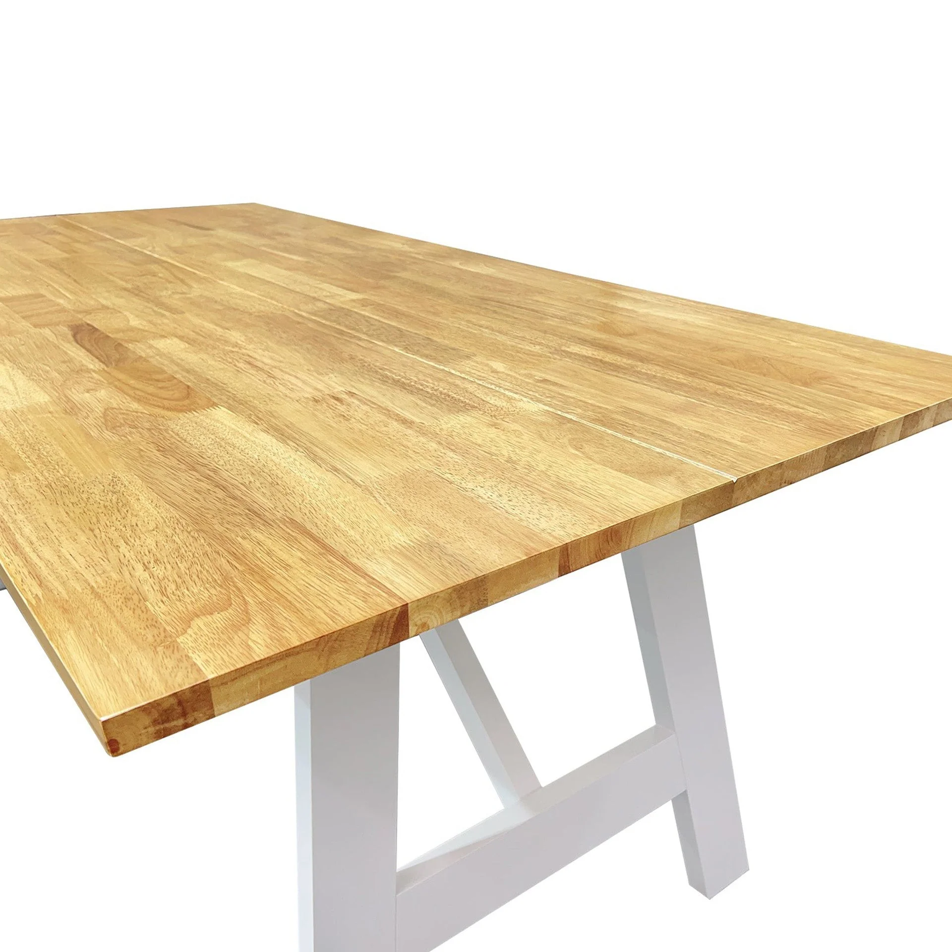 Bali 6 Seater Dining Table - Oak - Image 8