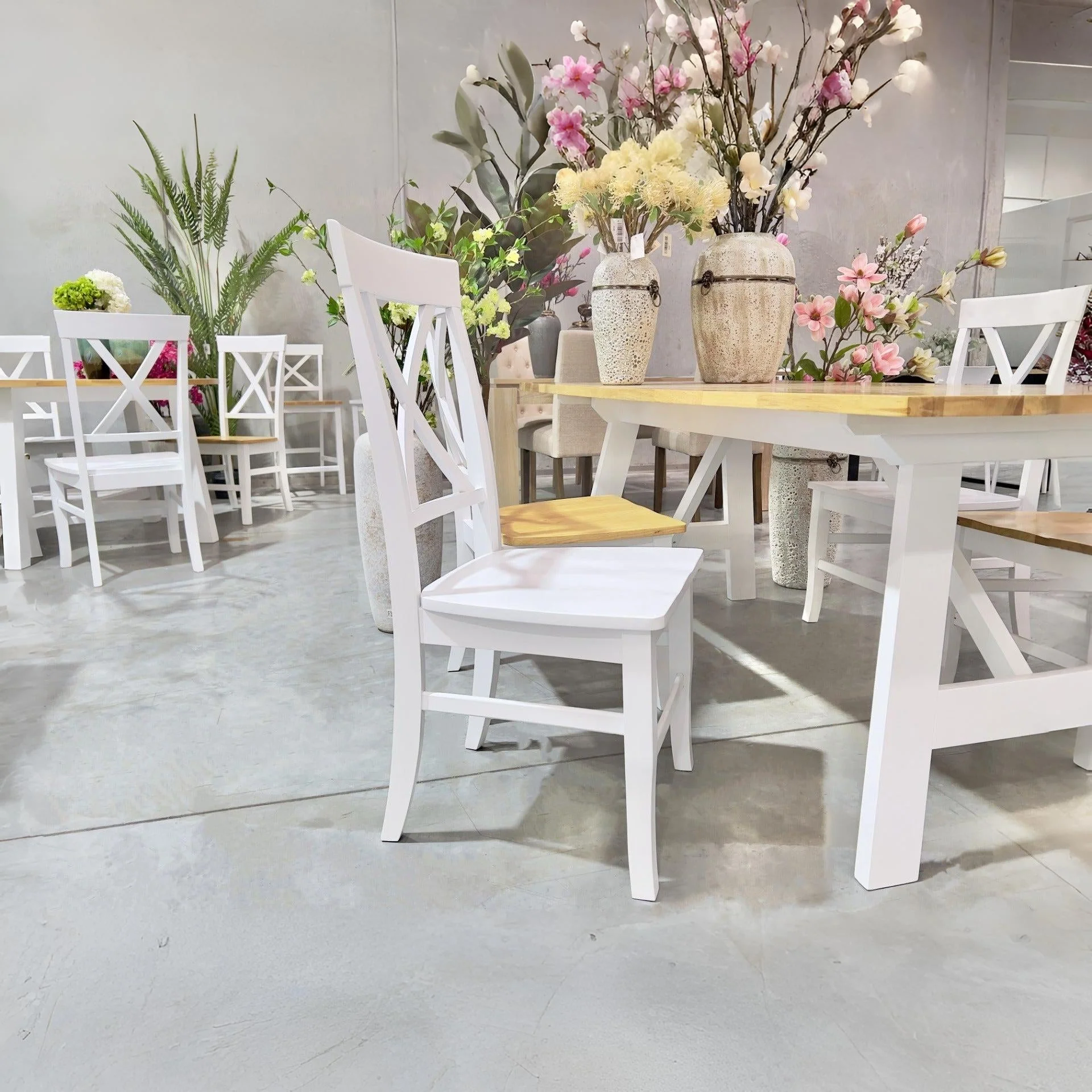 Bali Dining Chair - Set of 2 - White - Image 2