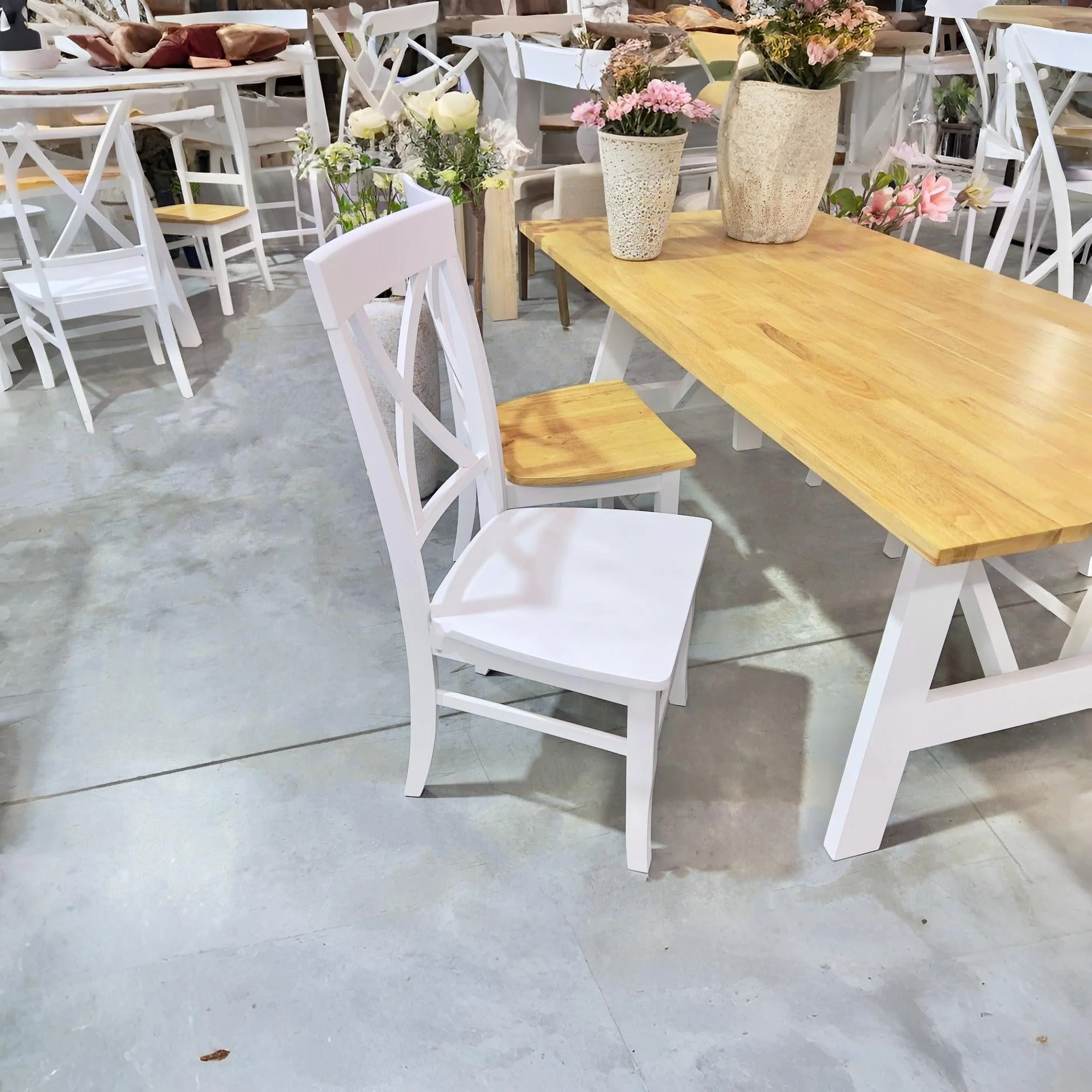 Bali Dining Chair - Set of 2 - White - Image 3