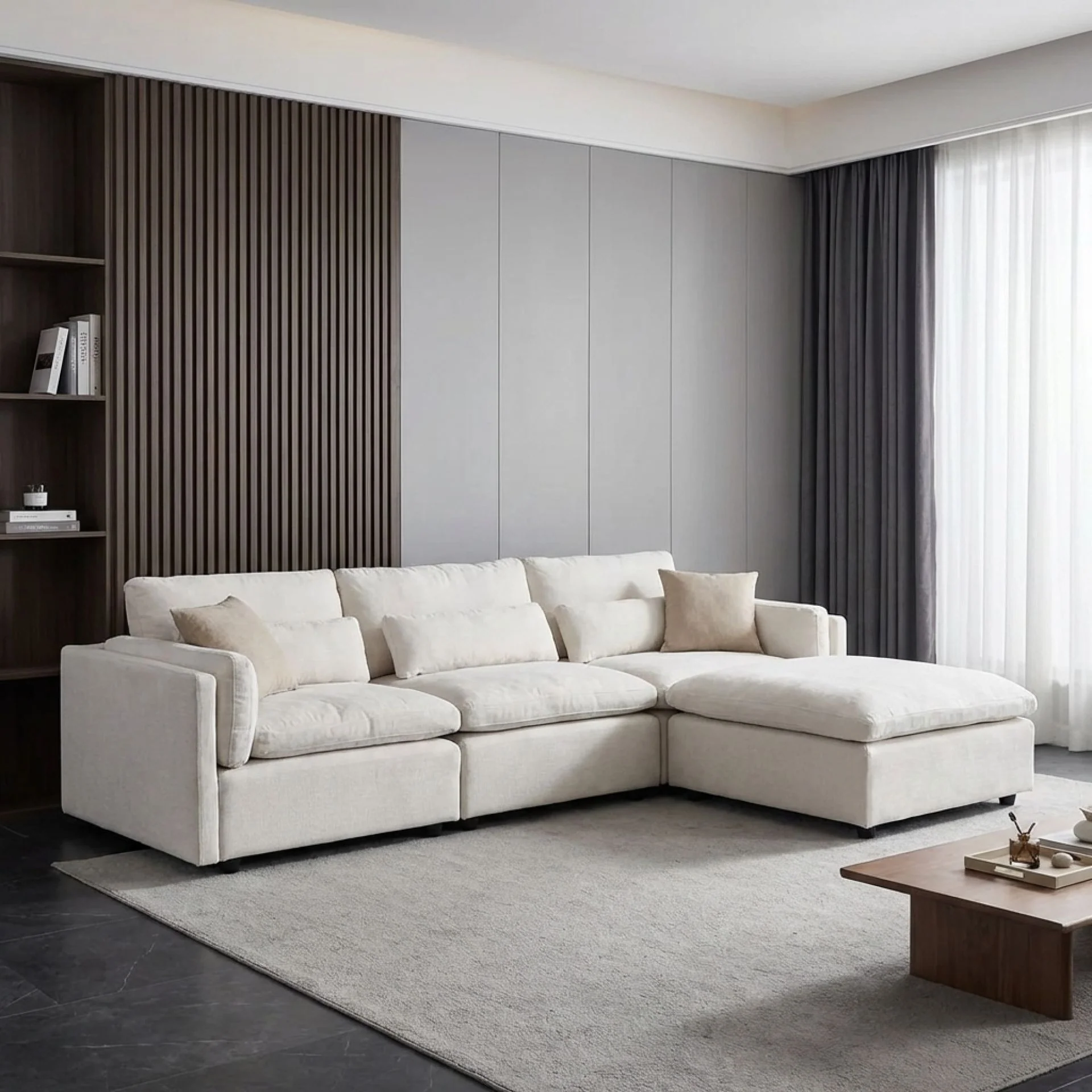 Barmouth Modular Sofa - Silver Cloud - Image 2