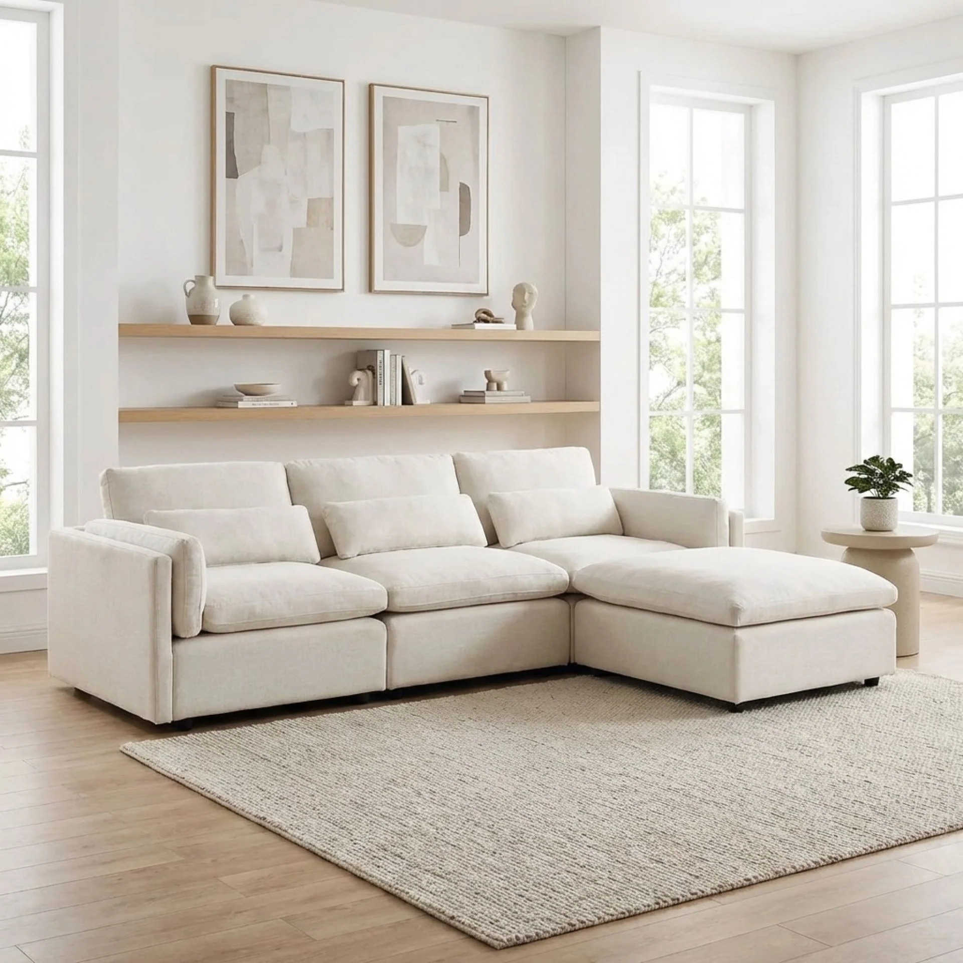 Barmouth Modular Sofa - Silver Cloud - Image 5