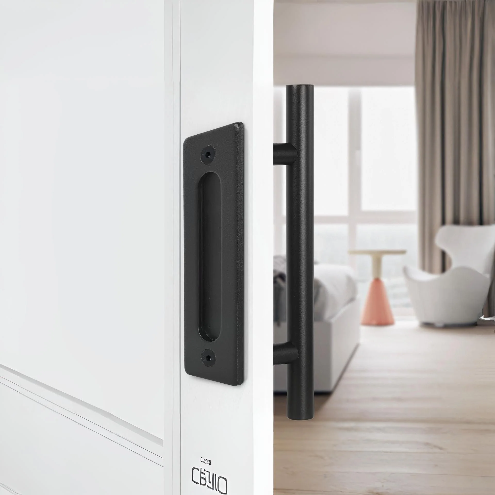 Barn Door Handle 12” - Black - Image 12