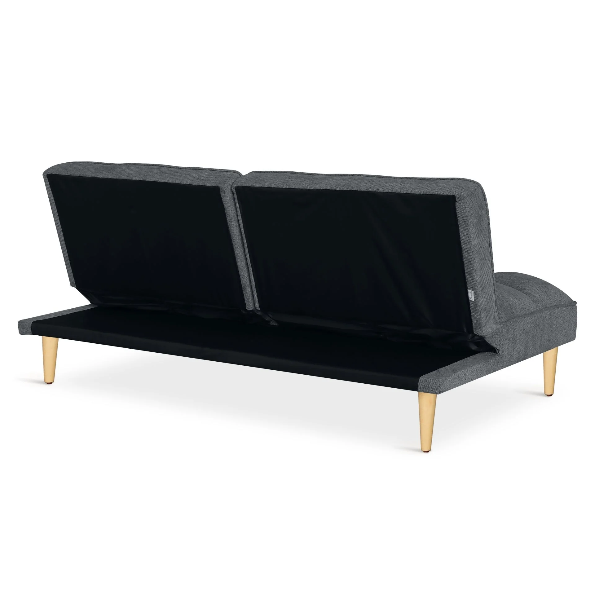 Barton 3 Seater Sofa Bed - Dark Grey - Image 12