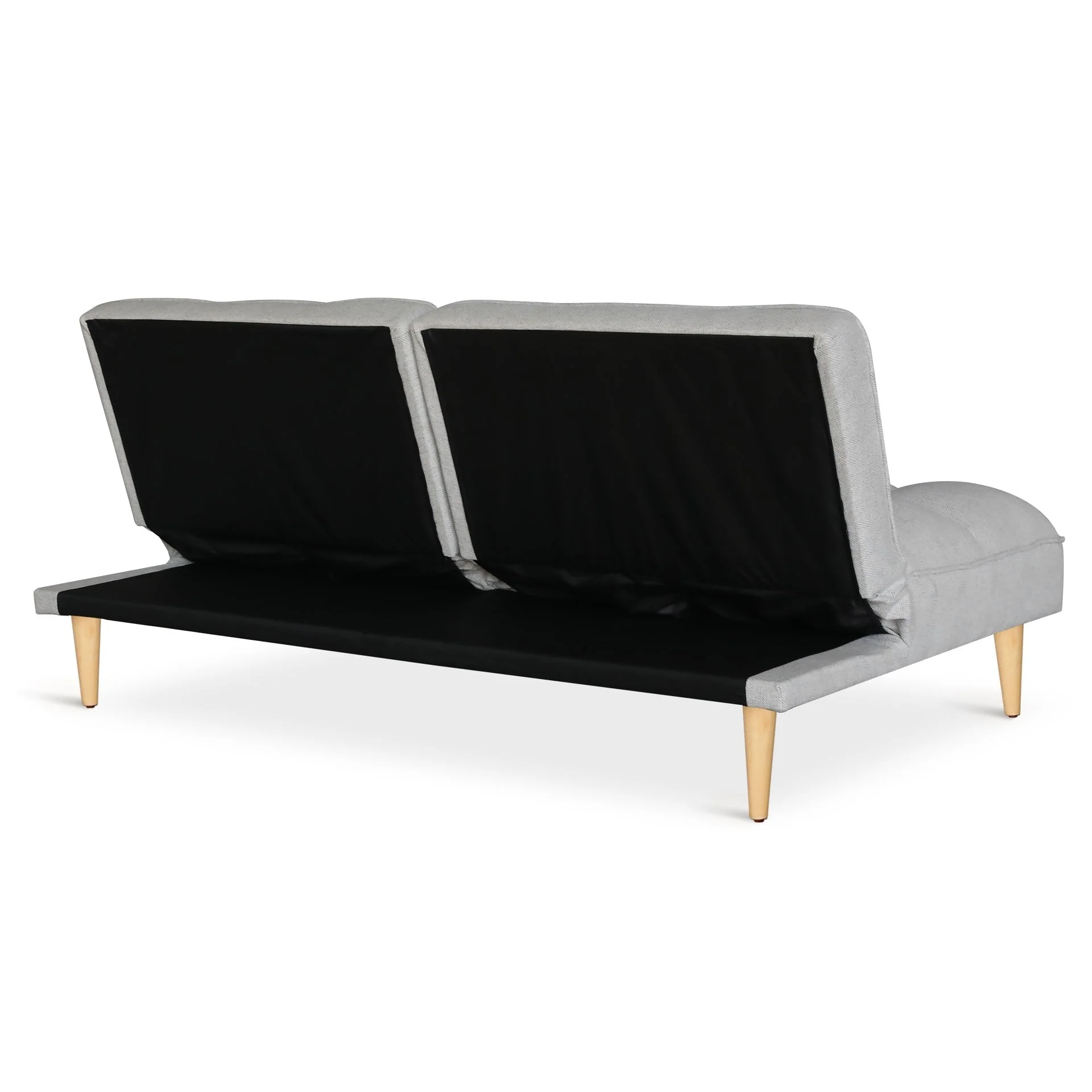 Barton 3 Seater Sofa Bed - Light Grey - Image 13