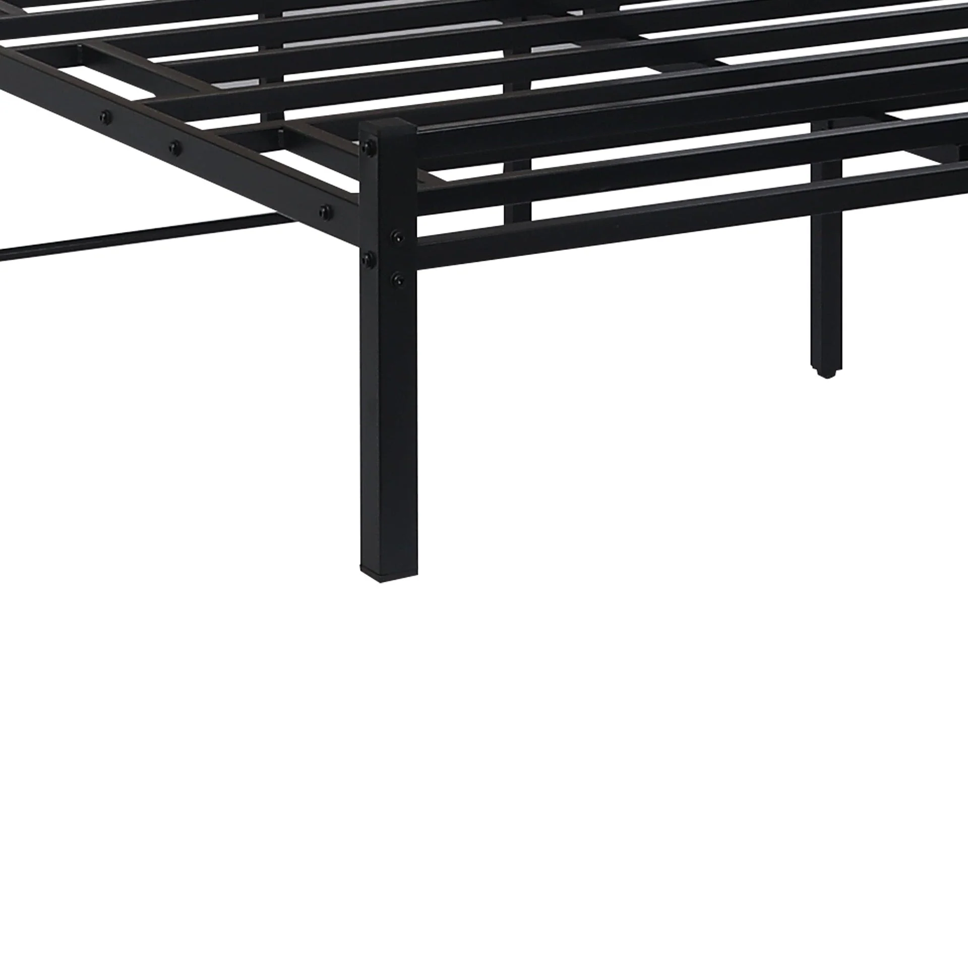 Bella Double Bed Frame - Oak + Black - Image 8