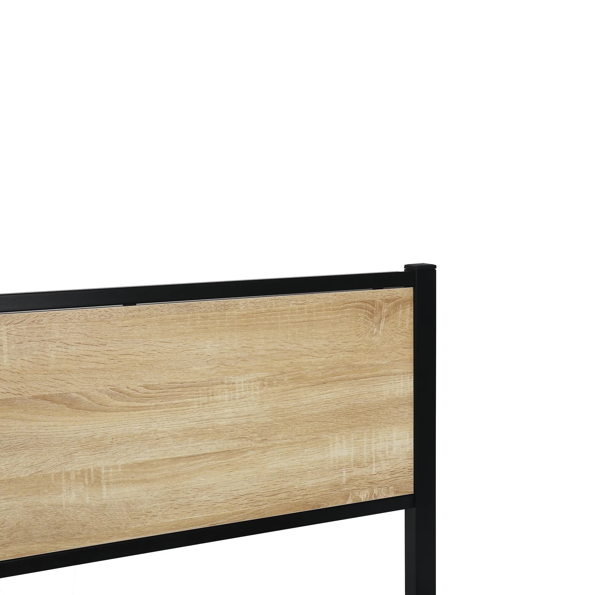Bella Single Bed Frame - Oak + Black - Image 8
