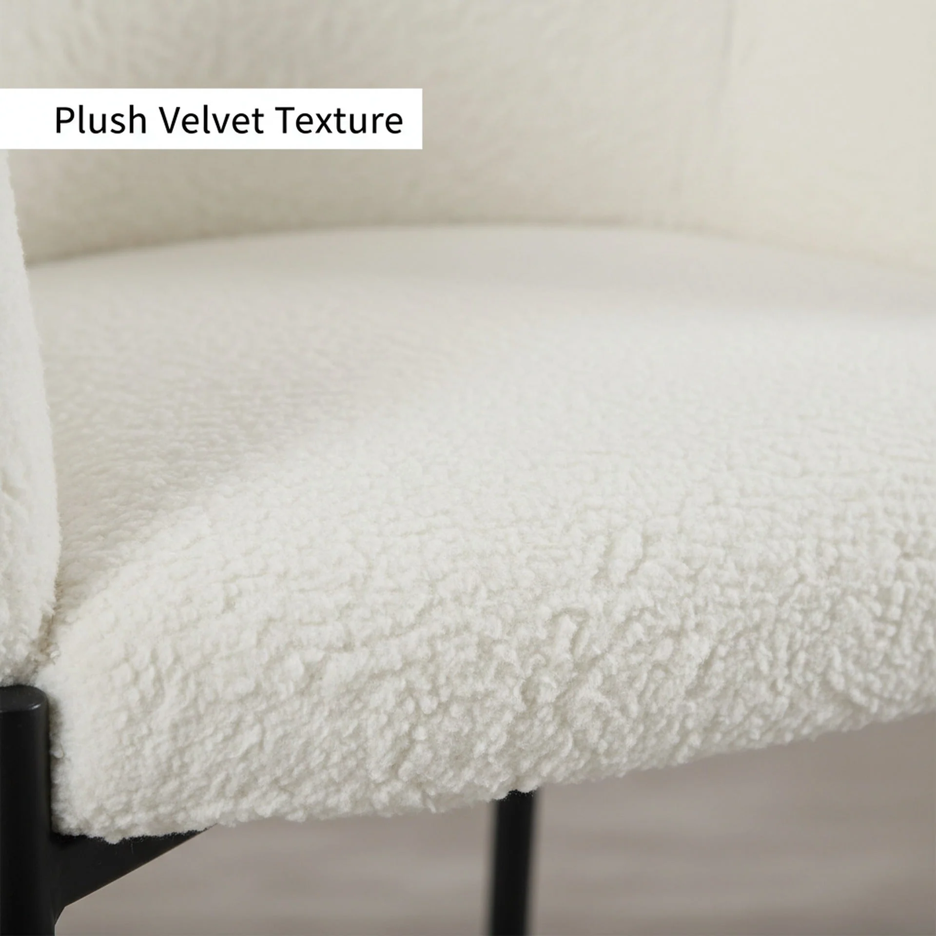 Bellamy Boucle Dining ArmChairs - Set of 2 - Milky White - Image 14
