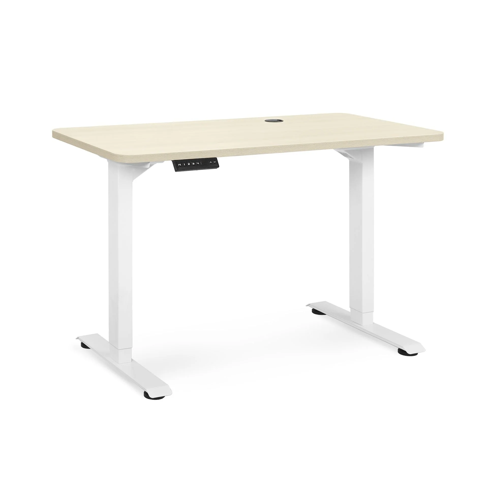 Bennie 120cm Dual Motor Electric Standing Desk - Beige - Image 7