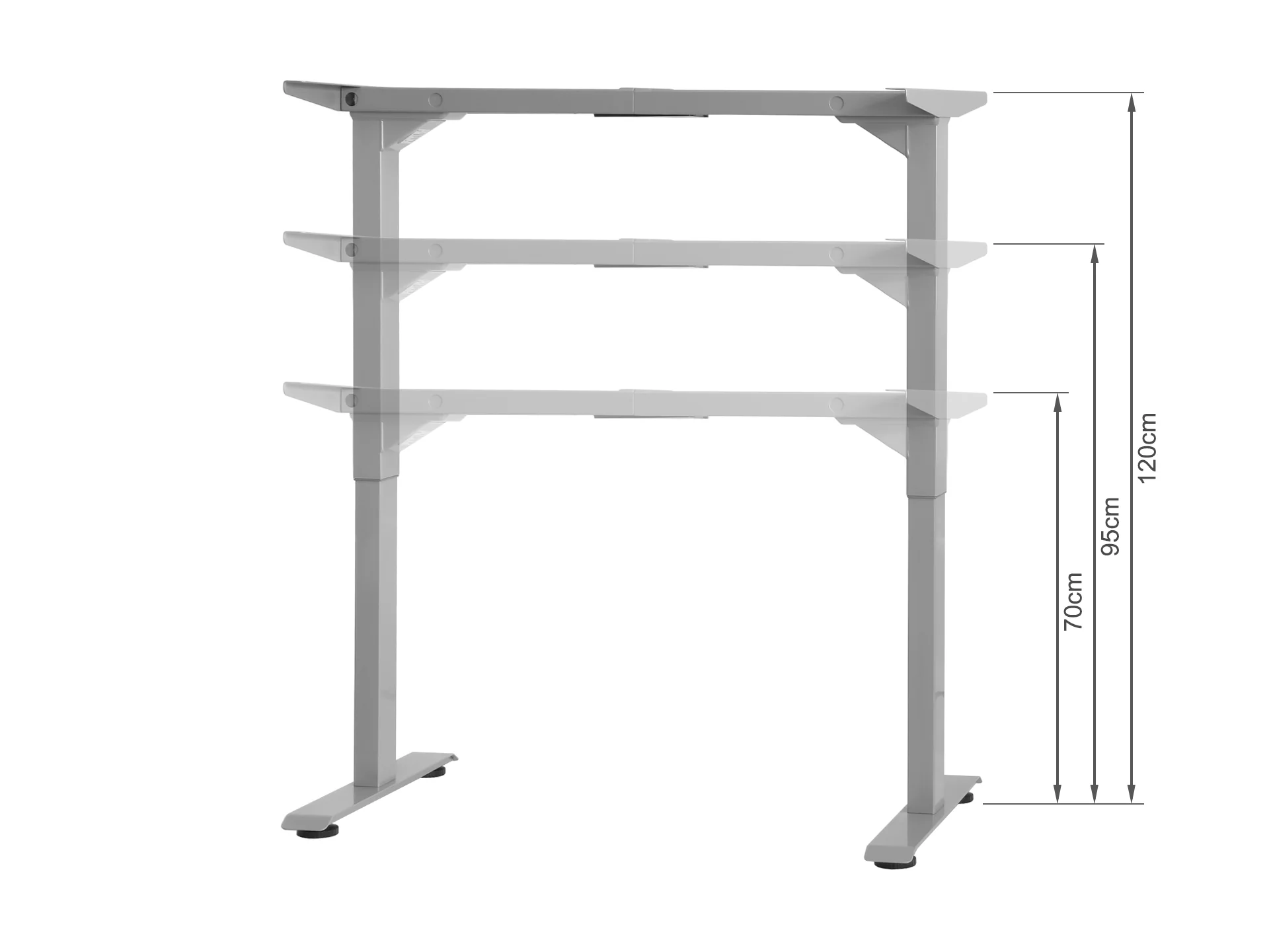 BENNIE 120CM Dual Motor Electric Standing Desk - BEIGE - Image 10