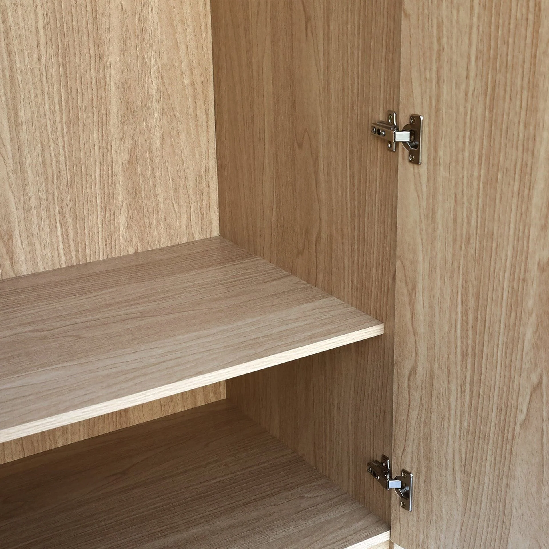 Benny 2 Door Wardrobe - Light Teak - Image 11