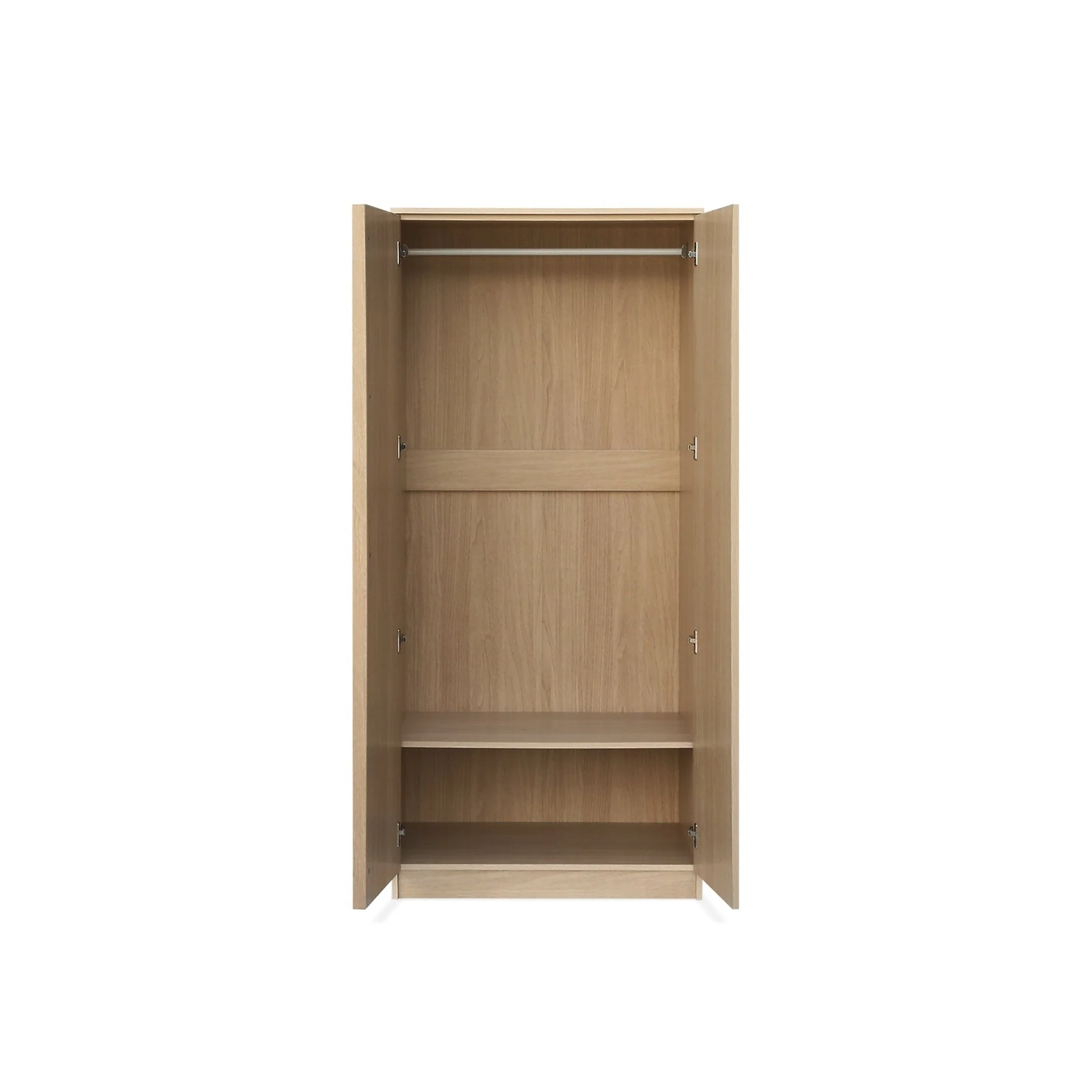 Benny 2 Door Wardrobe - Light Teak - Image 9