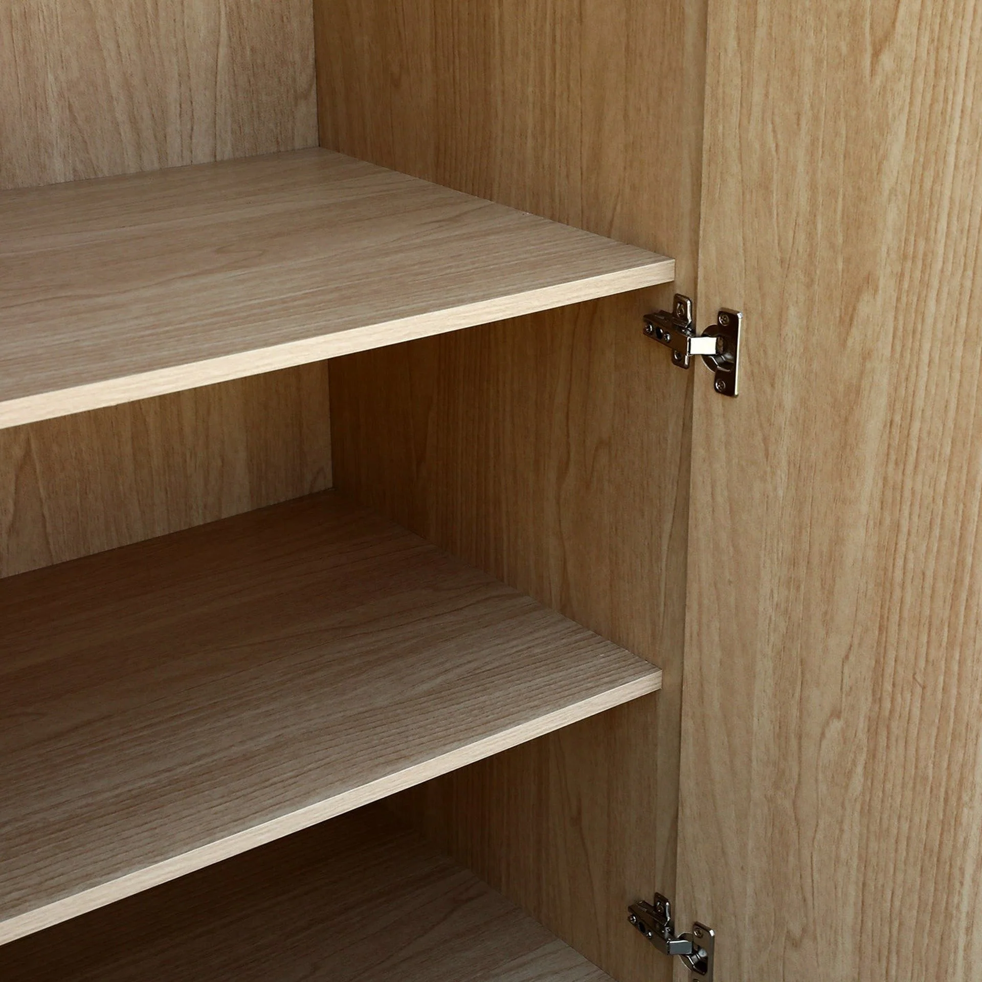 Benny 4 Door Wardrobe - Light Teak - Image 11