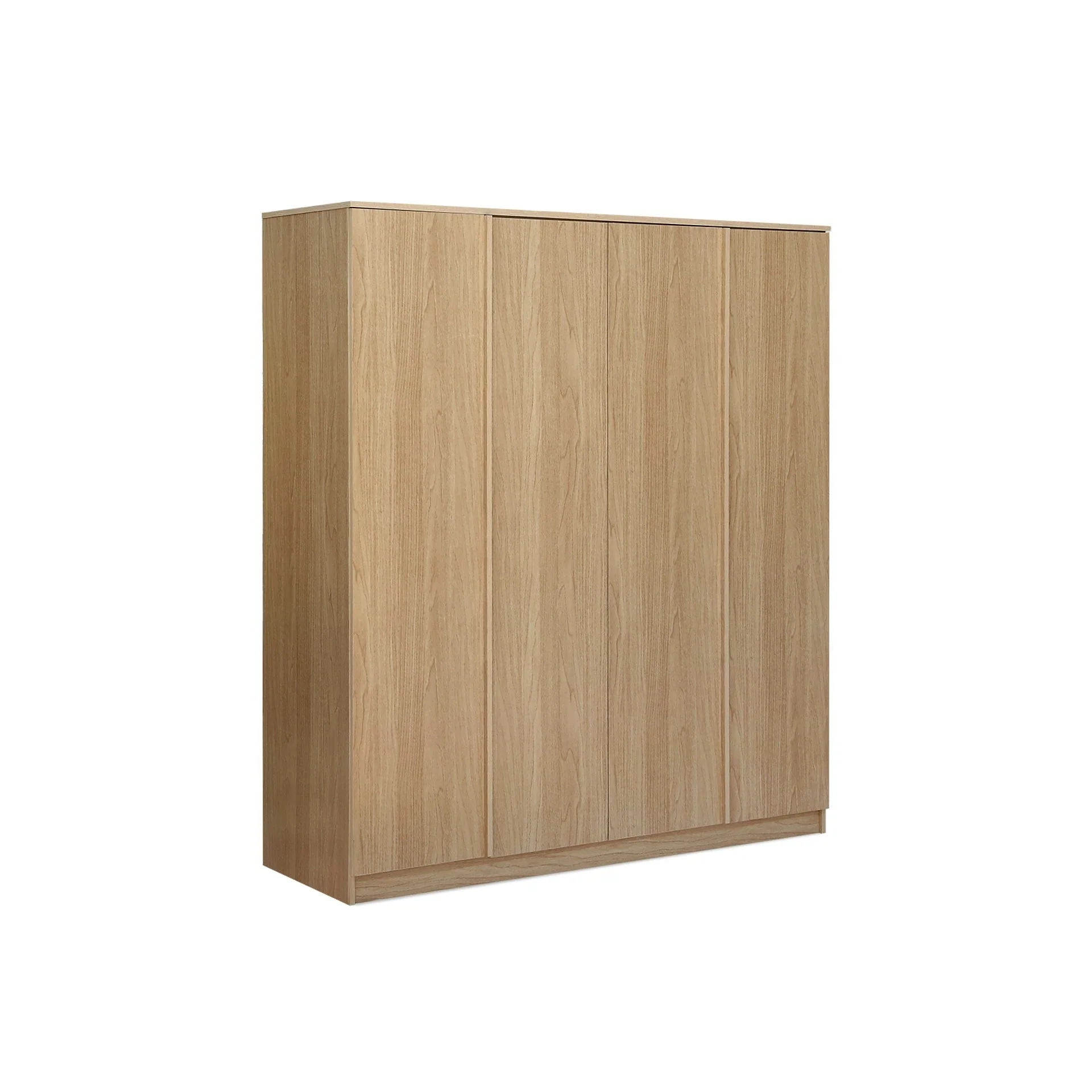 Benny 4 Door Wardrobe - Light Teak - Image 7