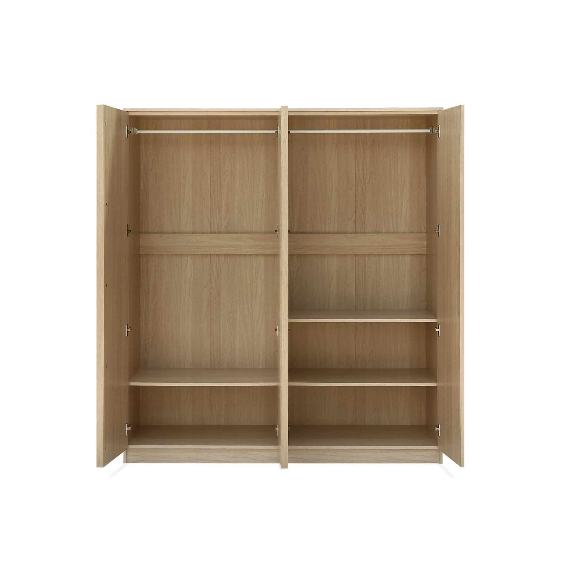 Benny 4 Door Wardrobe - Light Teak - Image 9