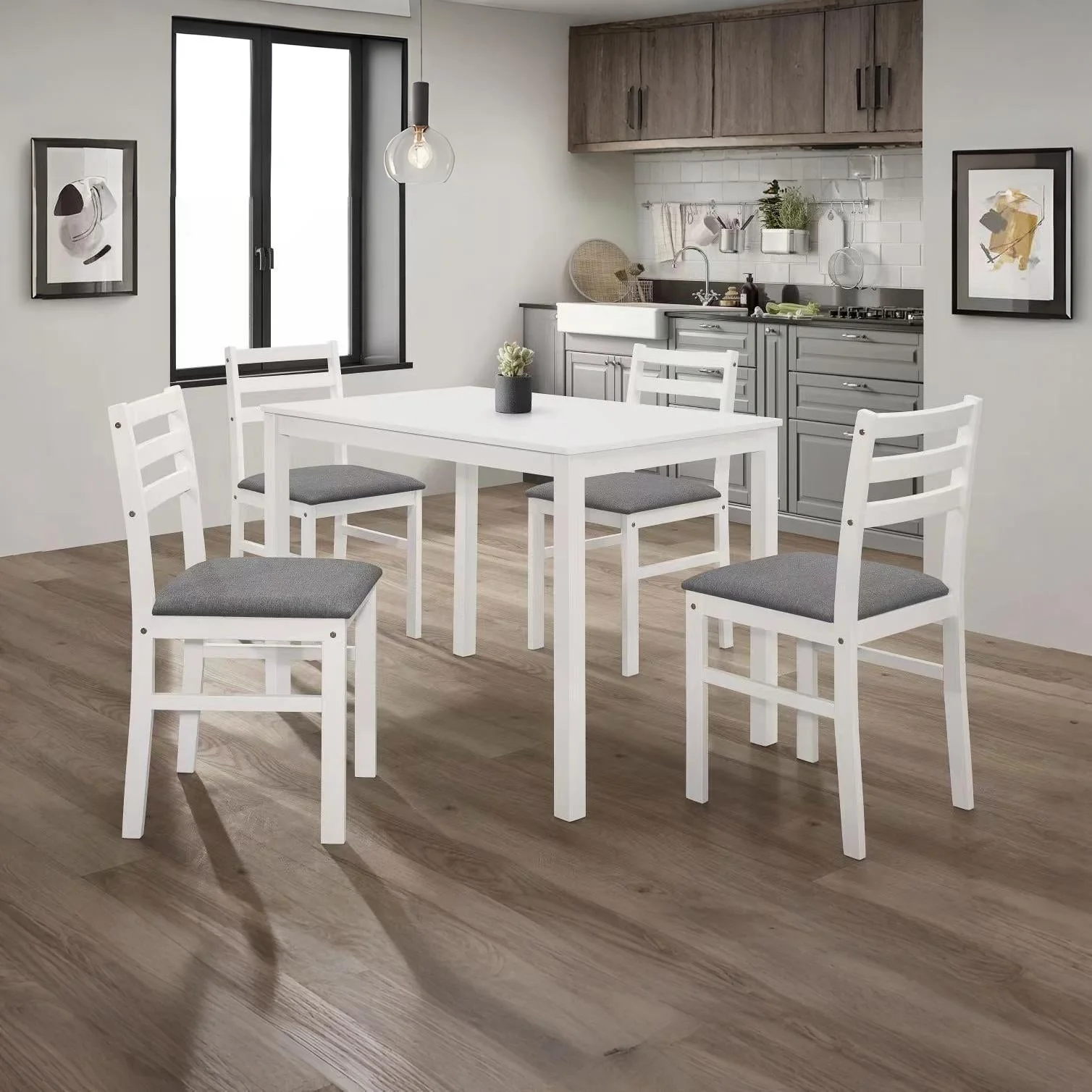Bentley 4 Seater Dining Table - White