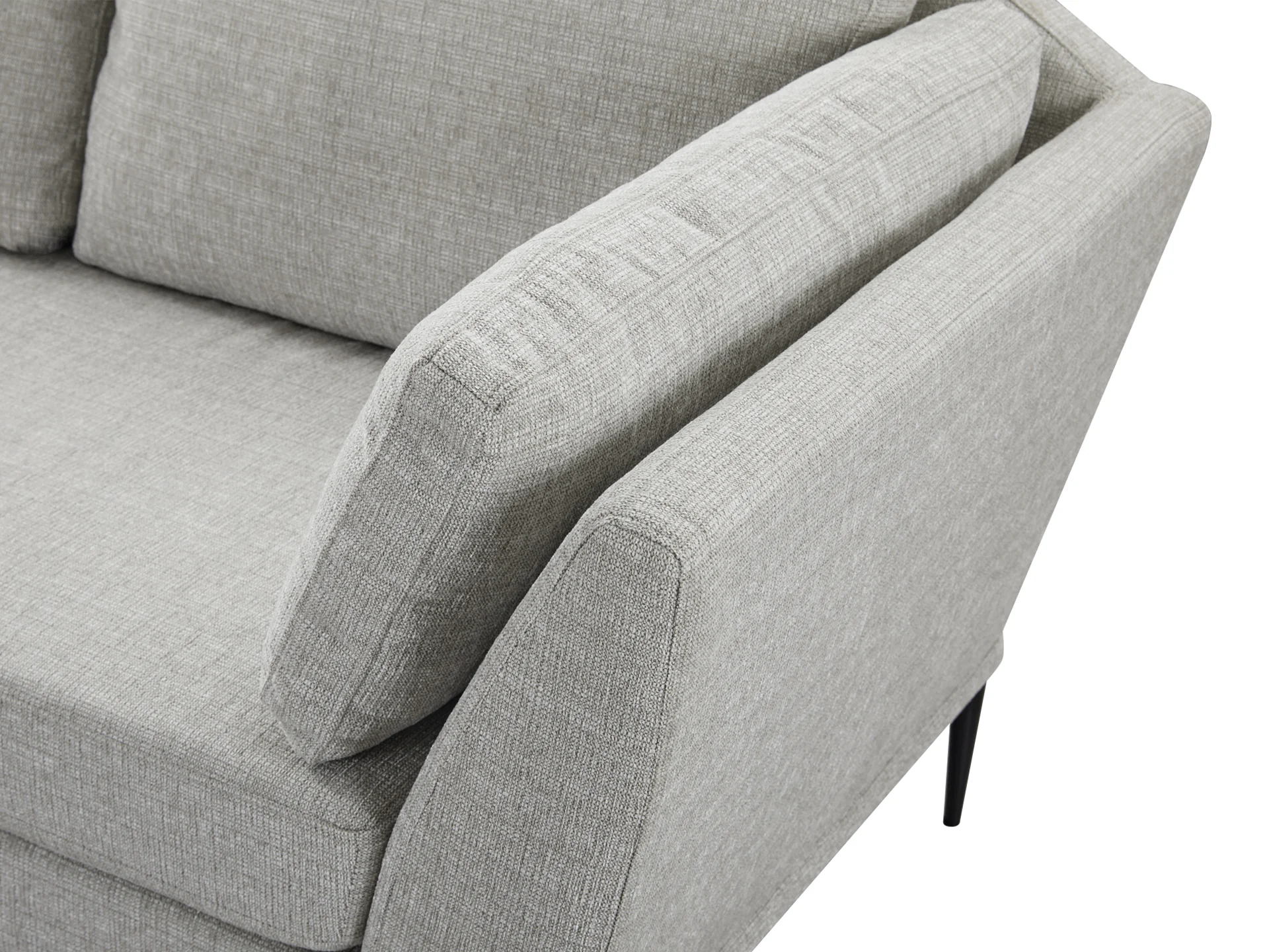 Berlin 2 Seater Sofa - Light Grey - Image 5