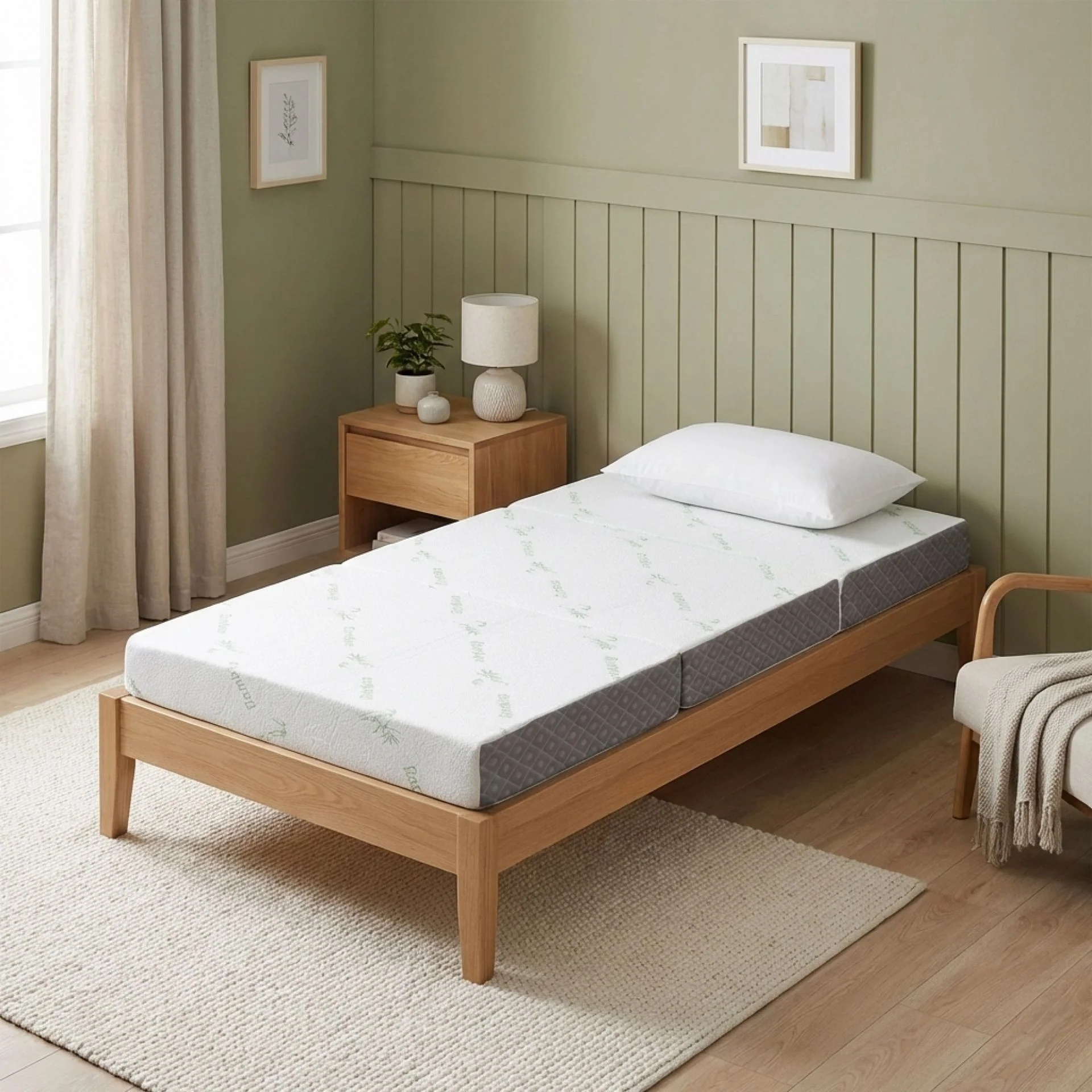 Bamboo Plus Portable Foldable Foam Mattress - Single - Image 2