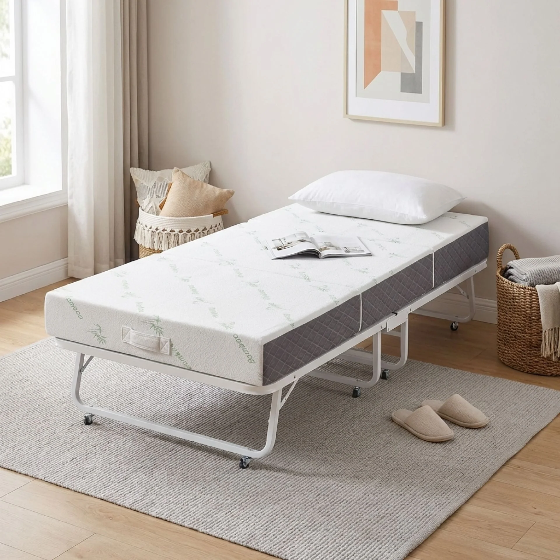 Bamboo Prime Portable Foldable Foam Mattress - Single