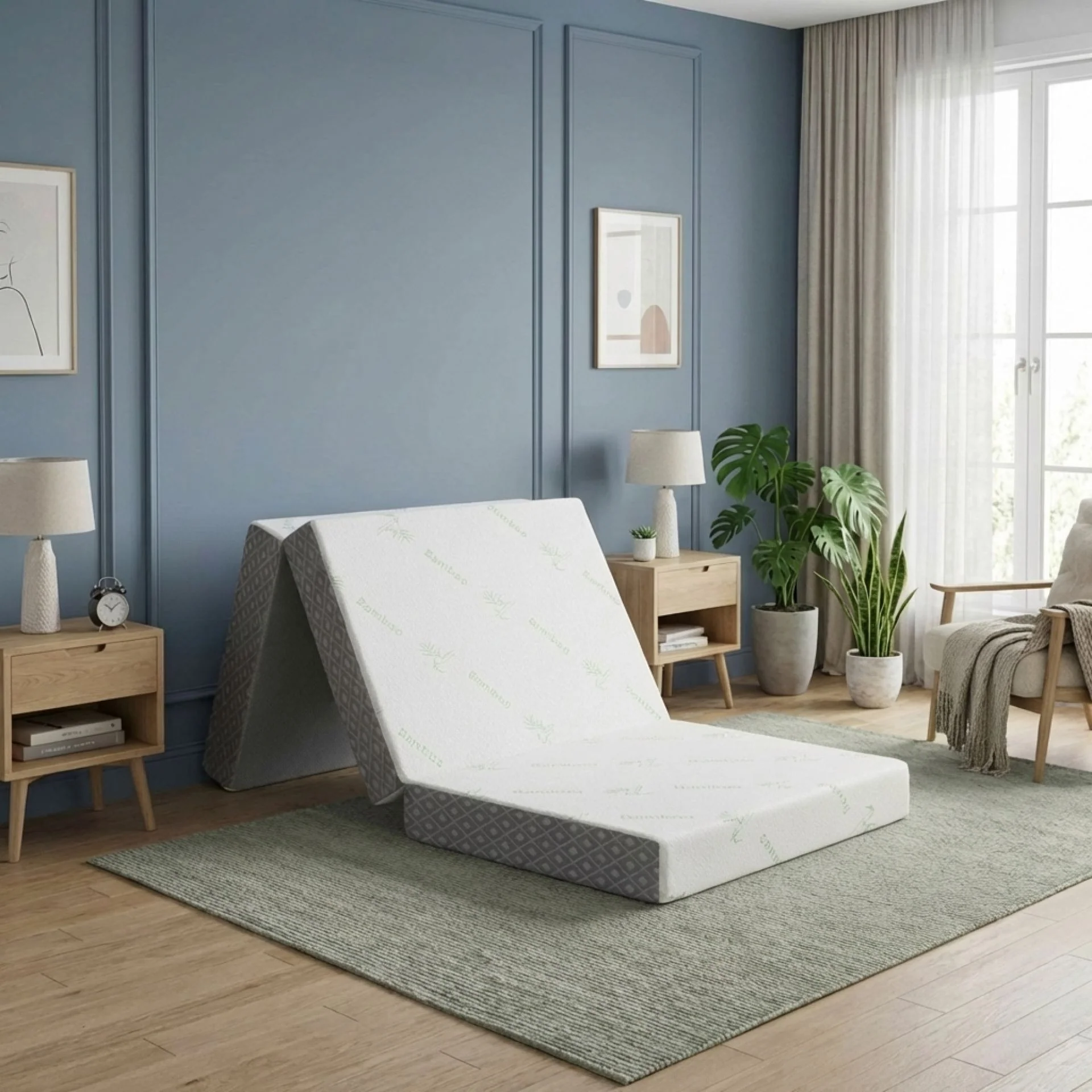Bamboo Pro Portable Foldable Foam Mattress - Single