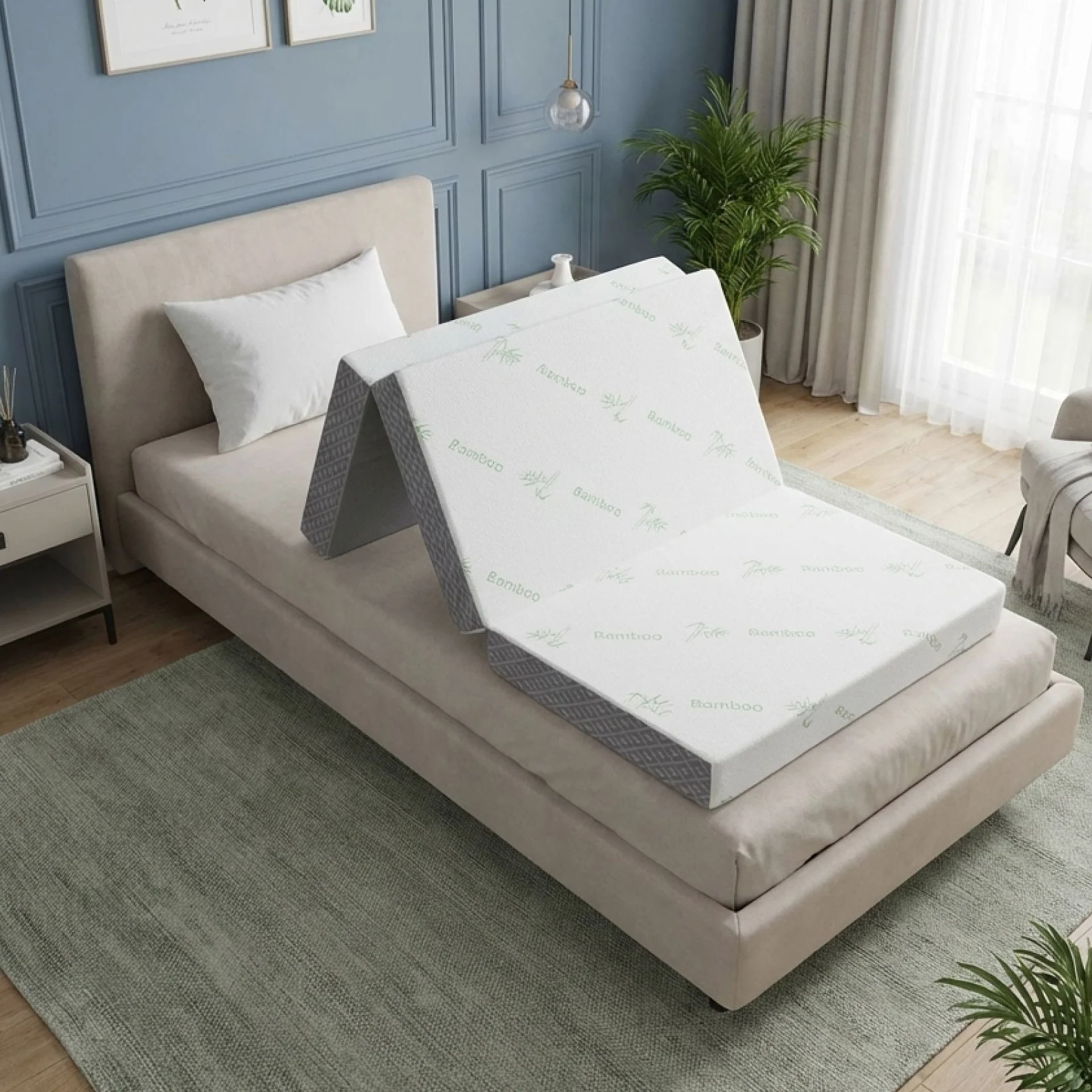 Bamboo Pro Portable Foldable Foam Mattress - Single - Image 4